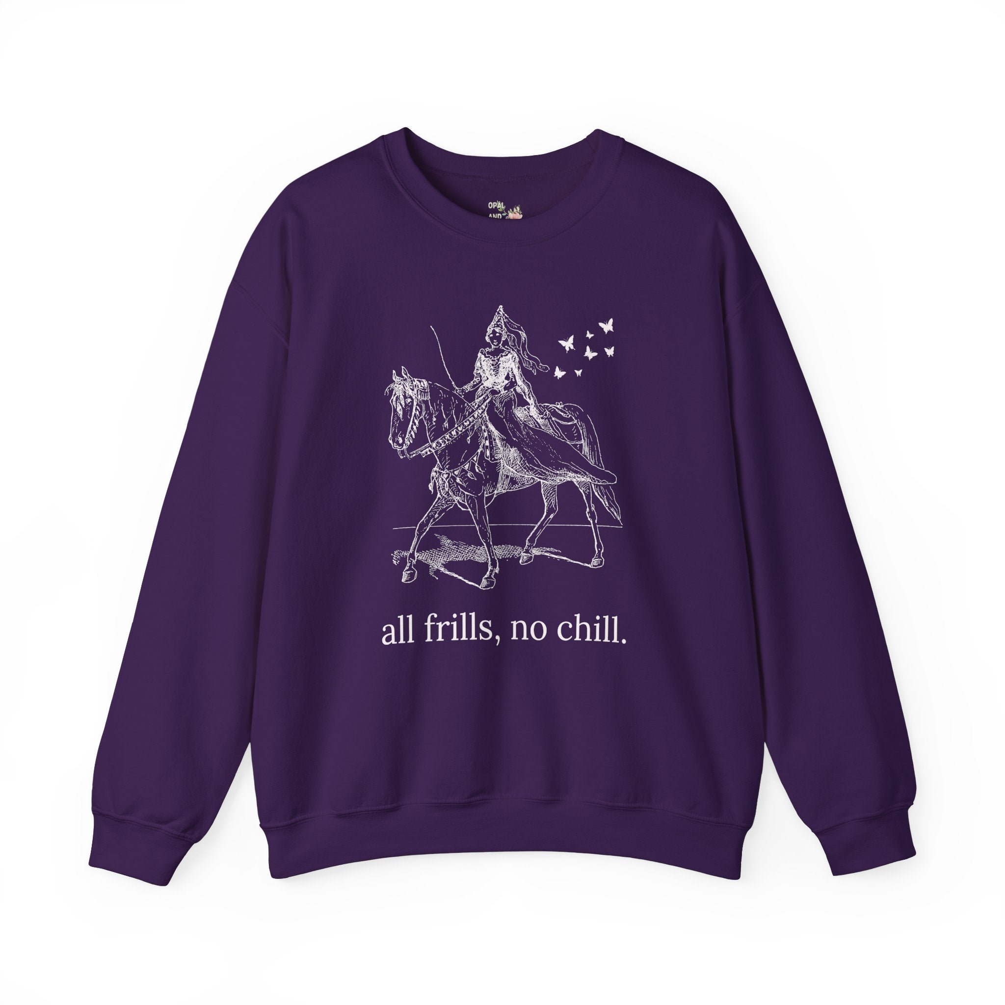 Rococo Vibes Sweatshirt: All Frills No Chill - Opal and June