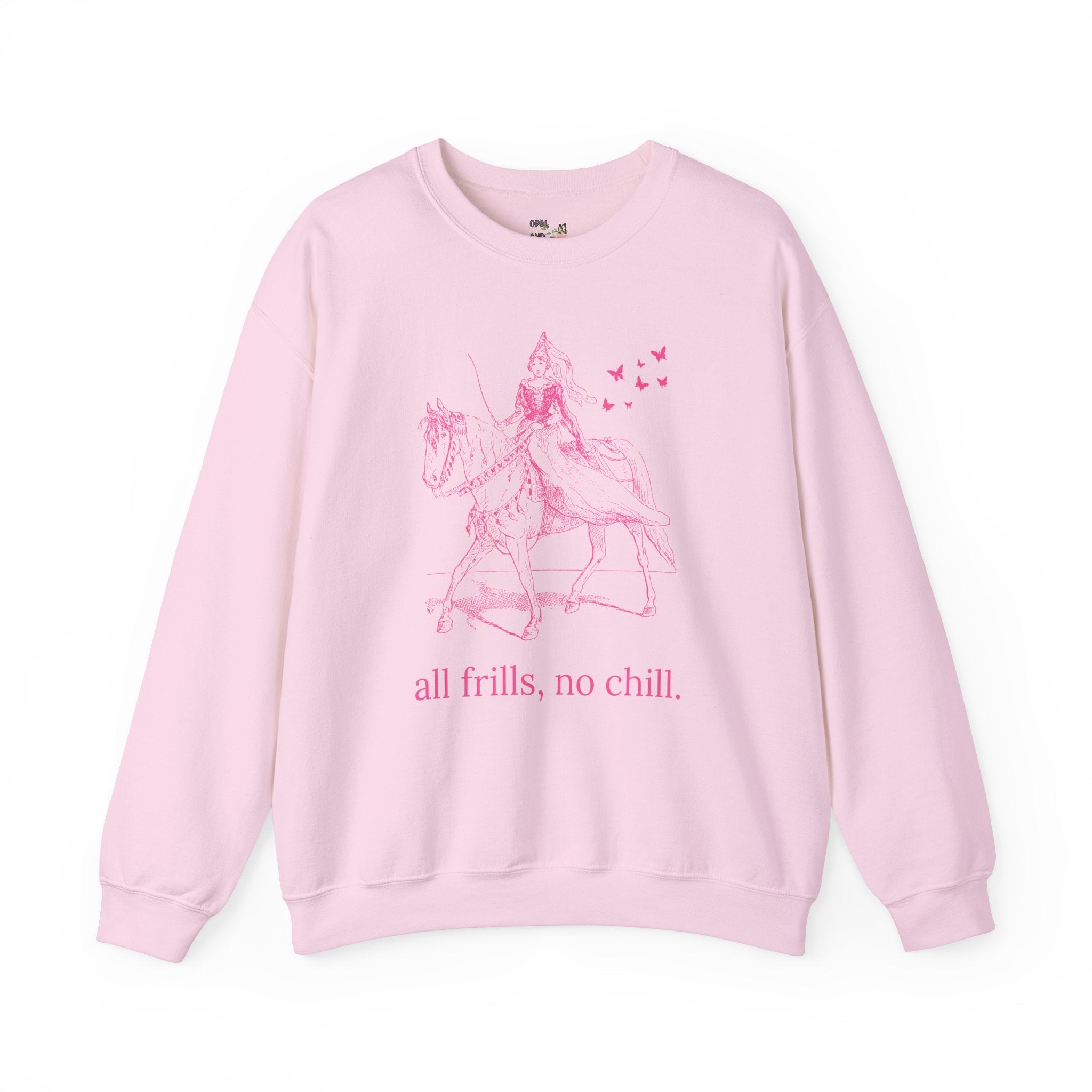 Rococo Vibes Sweatshirt: All Frills No Chill - Opal and June