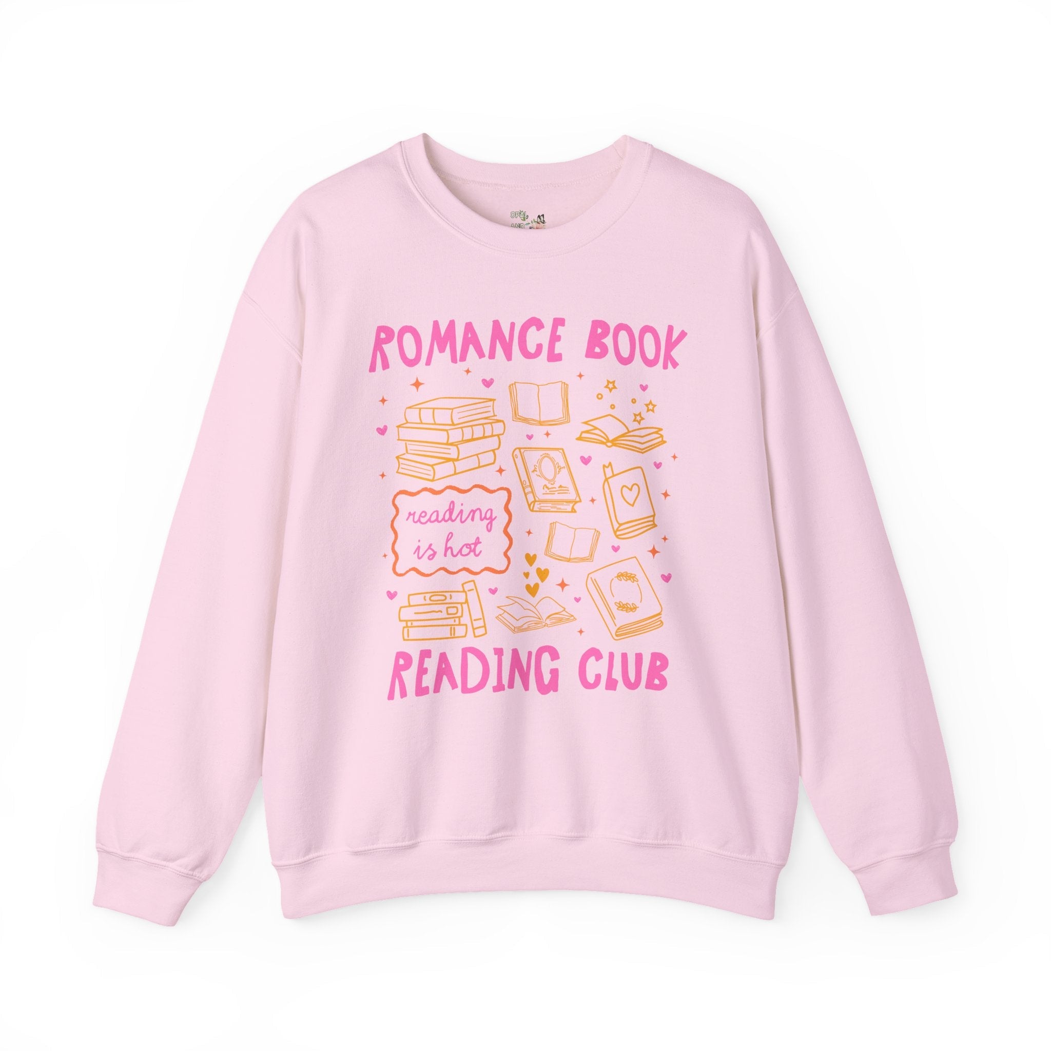 Romance Book Reading Club: Cute Bookish or Book Lover Sweatshirt, Romance Reader, Funny Romance Book Lover Gift, Cute Birthday Gift for Her - Opal and June
