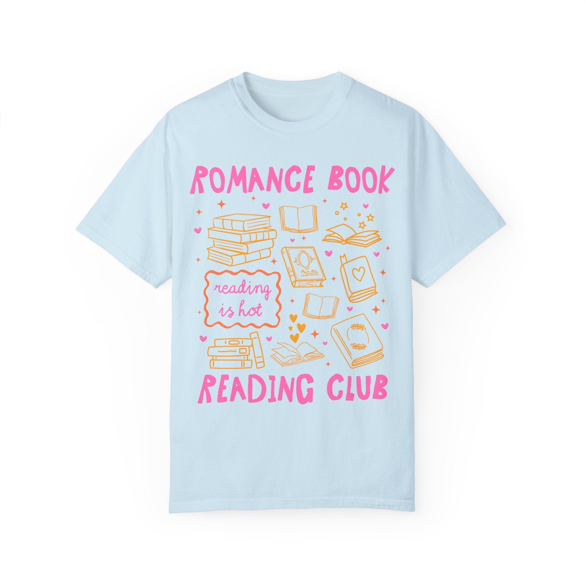 Romance Book Reading Club: Cute Bookish or Book Lover T-Shirt for Romance Reader, Funny Romance Book Lover Tee, Cute Birthday Gift for Her - Opal and June