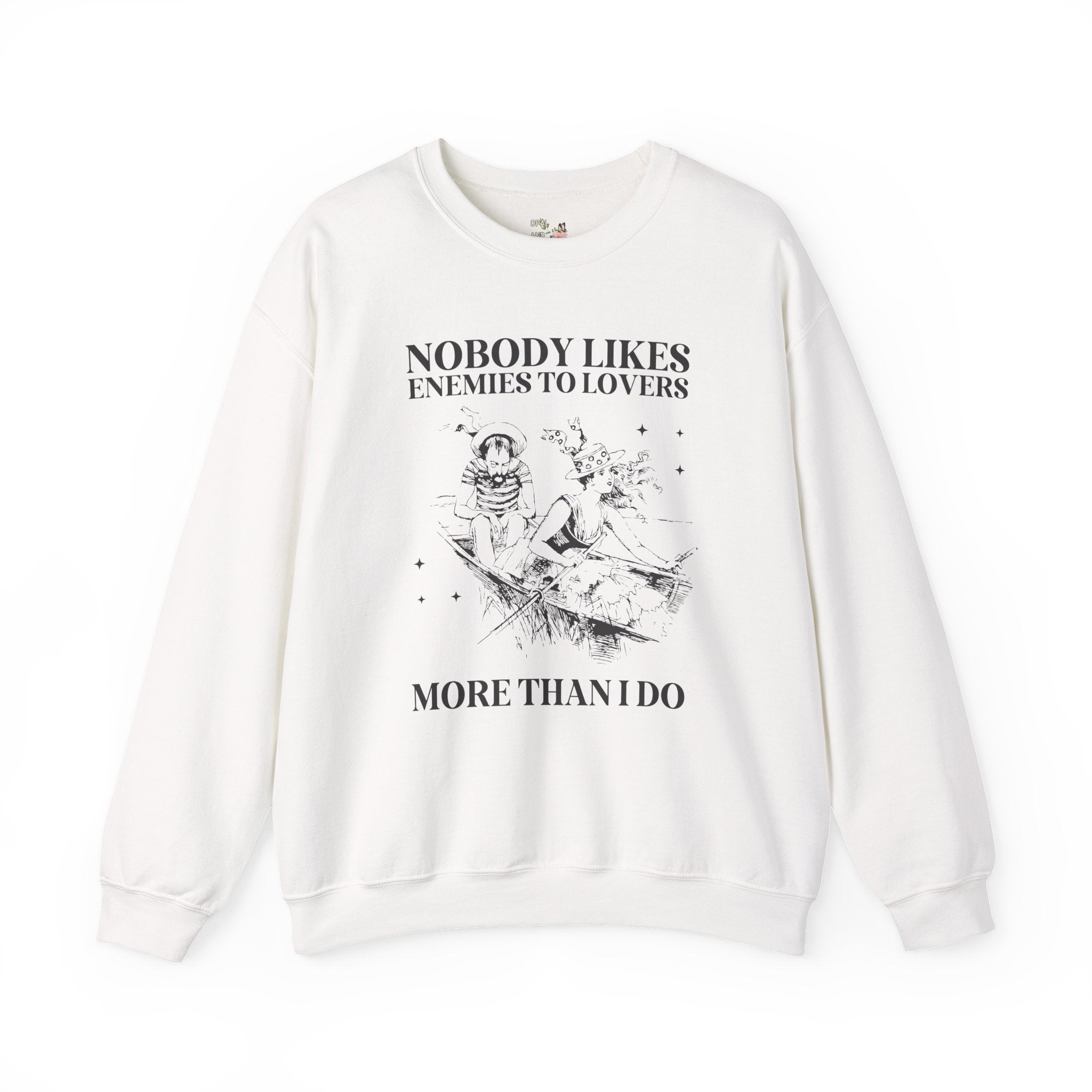 Romance Reader Enemies to Lovers Romance Trope Sweatshirt, Funny Saying Bookworm Crewneck for Historical Romance Reader, Book Lover Gift - Opal and June