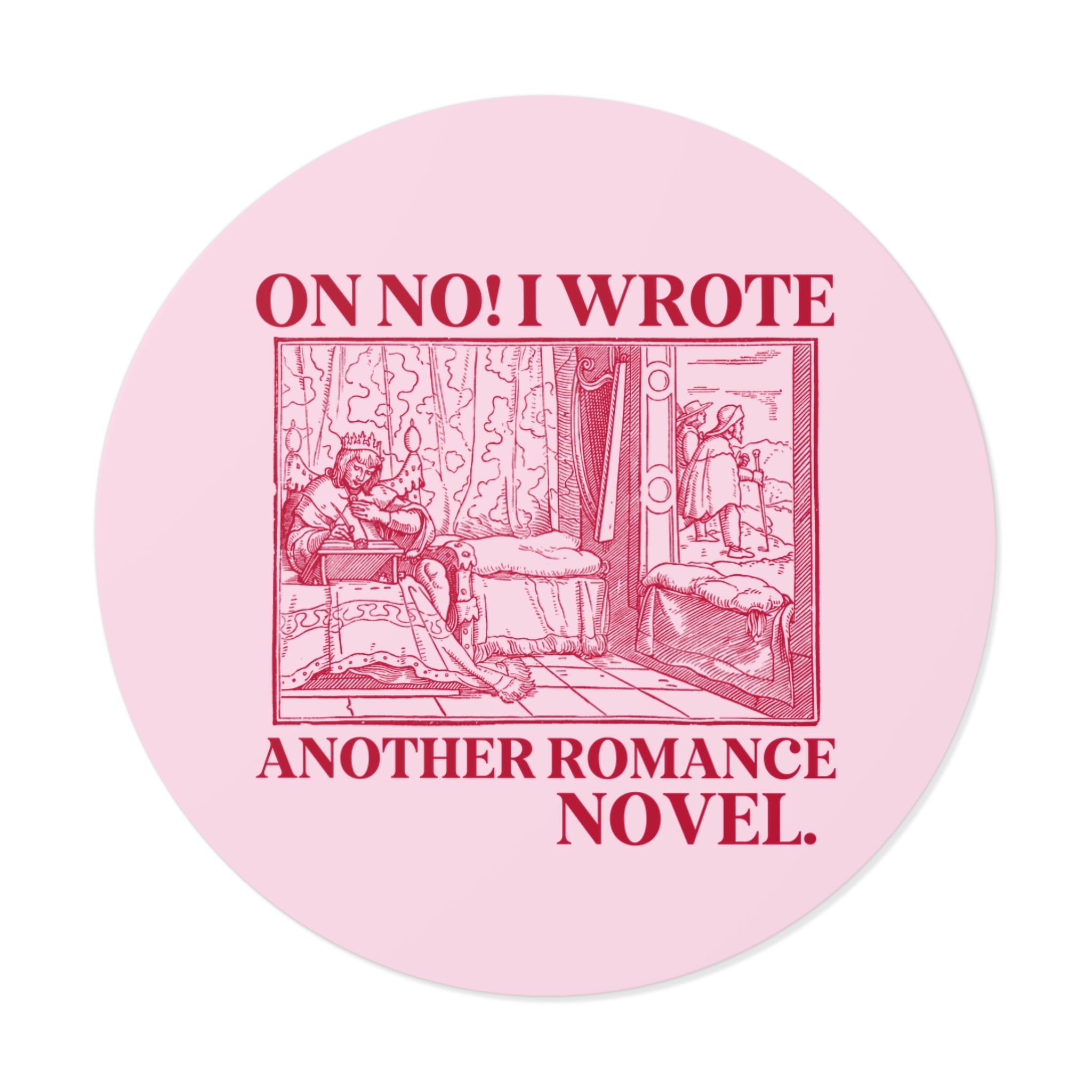 Romance Writer Sticker for Bookworm, Book Author Gift Idea for Writer Who Writes Romance Novels, Funny Saying Writing Gift for Author - Opal and June