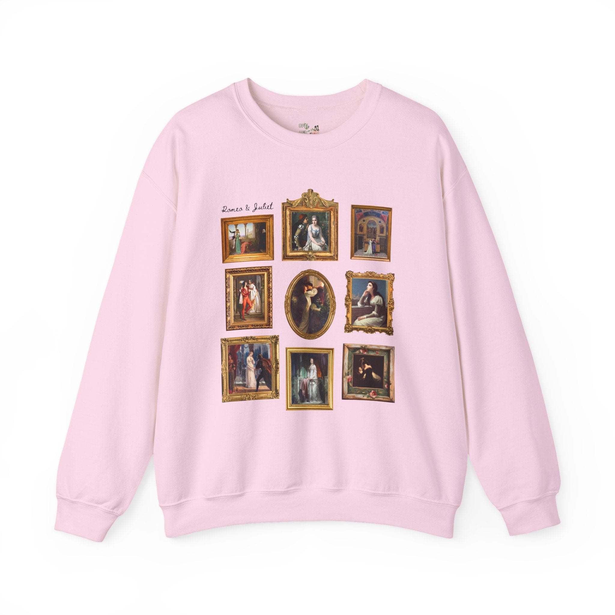 Romeo and Juliet Sweatshirt, Classic Literature Reader, Famous Paintings, William Shakespeare 16th Century Play, Book Lover, Romance Reader - Opal and June