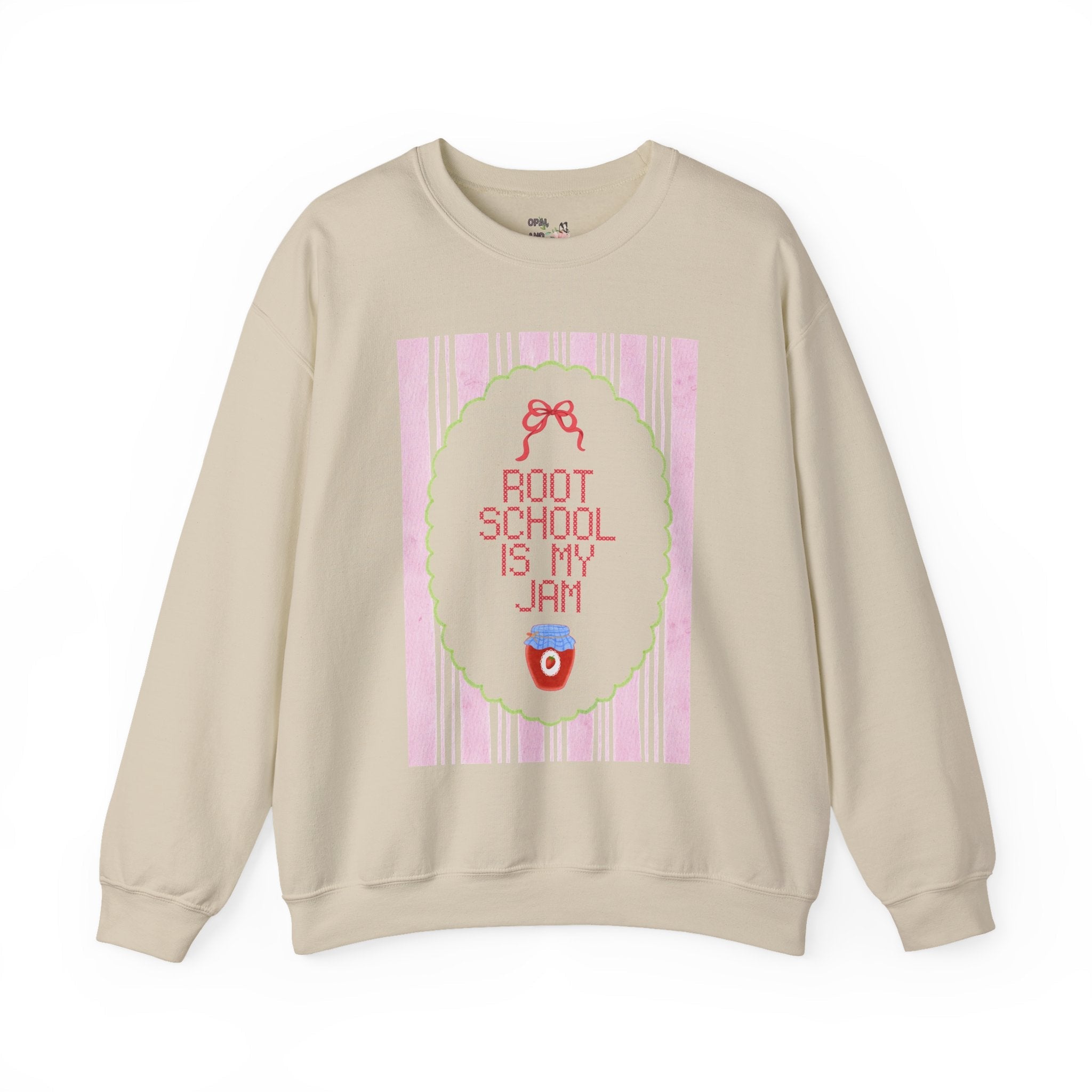 Root Elementary: Root School is My Jam | FPS + Opal and June Sweatshirt, Fayetteville Public Schools - Opal and June
