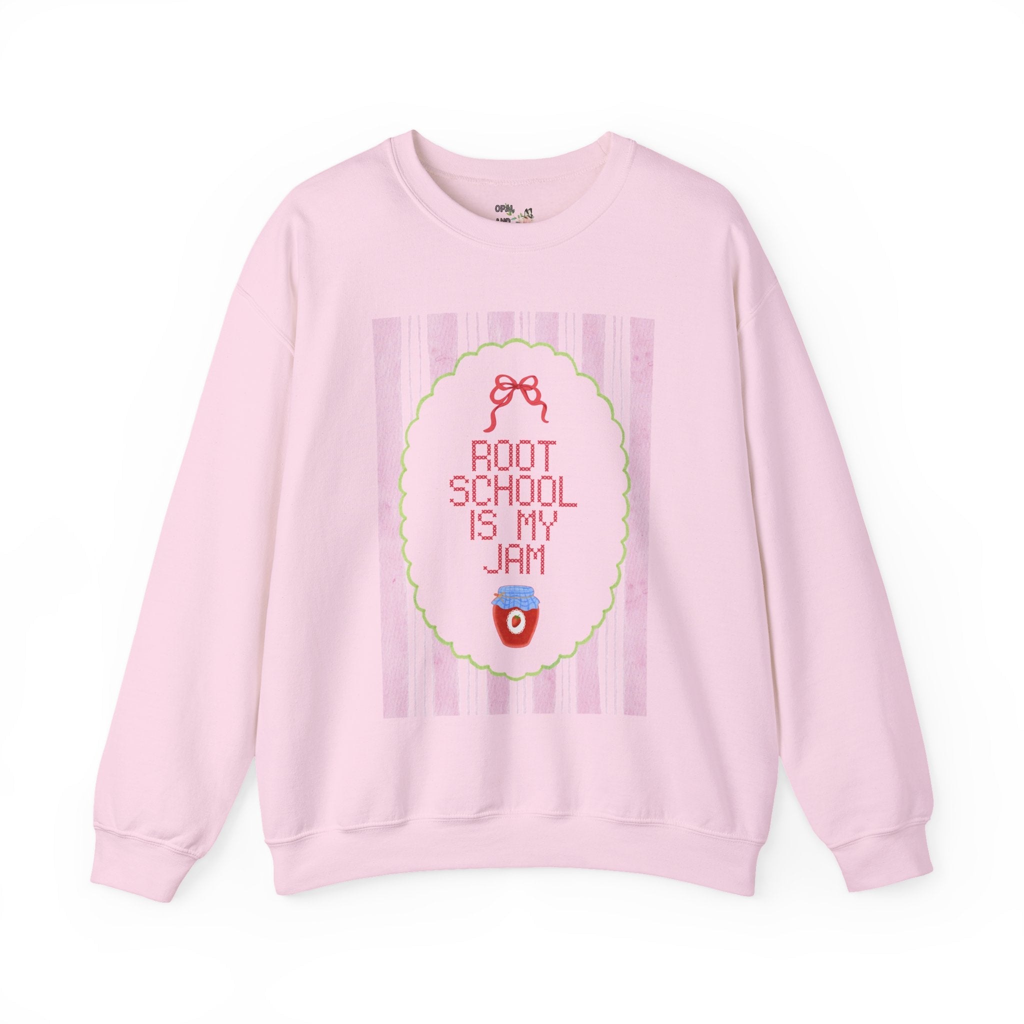 Root Elementary: Root School is My Jam | FPS + Opal and June Sweatshirt, Fayetteville Public Schools - Opal and June
