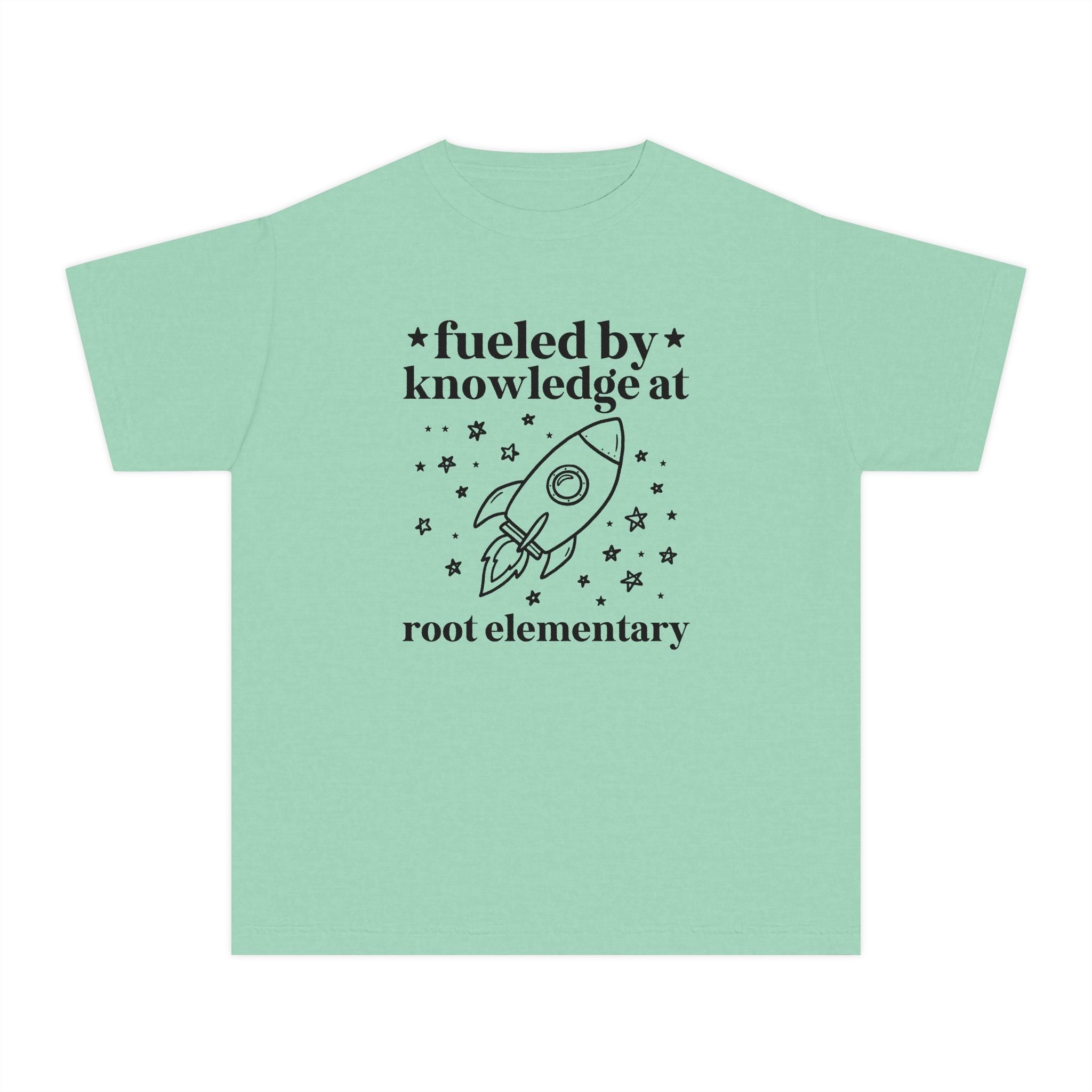 Root Elementary School Kids Tee Shirt: Fueled by Knowledge - Opal and June