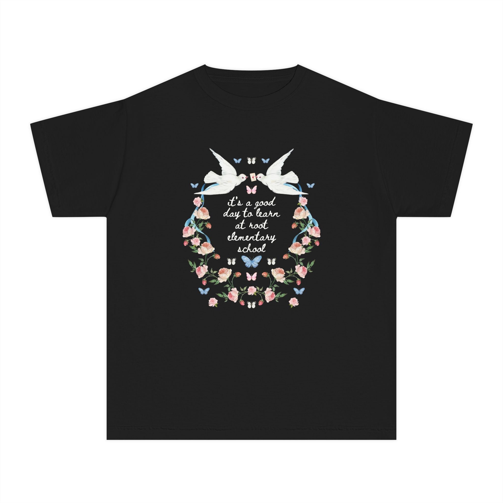 Root Elementary School Kids Tee Shirt: It's a Good Day to Learn | FPS + Opal and June Kids Tee Shirt, Fayetteville Public Schools - Opal and June