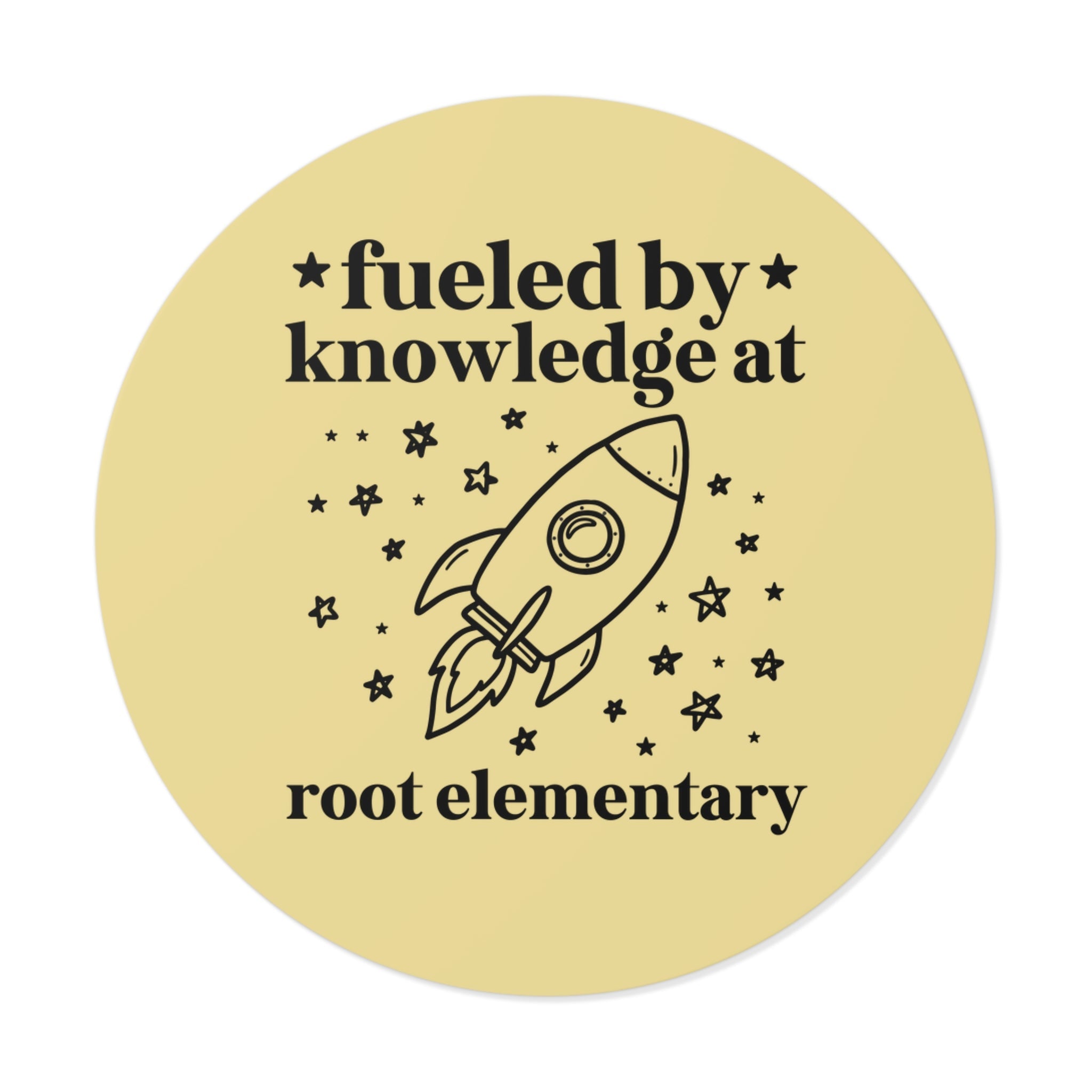 Root Elementary School Sticker: Fueled by Knowledge - Opal and June