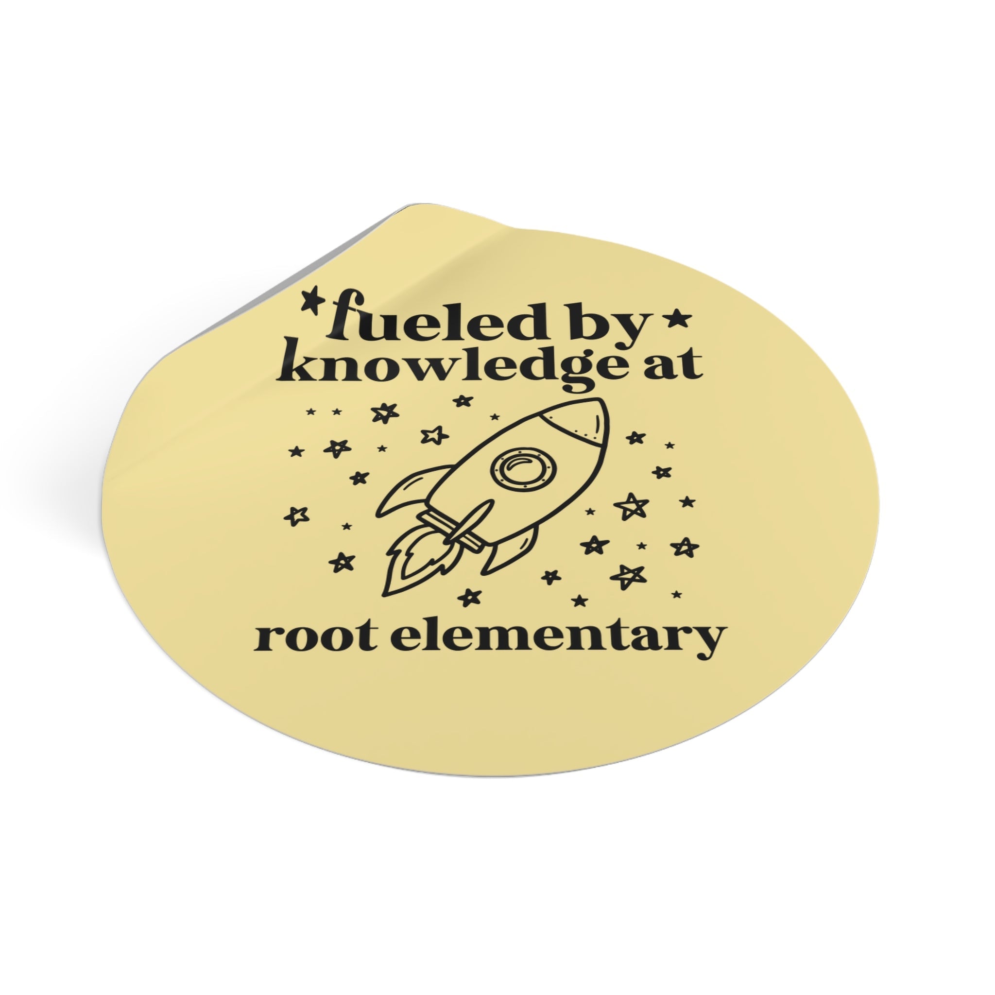Root Elementary School Sticker: Fueled by Knowledge - Opal and June