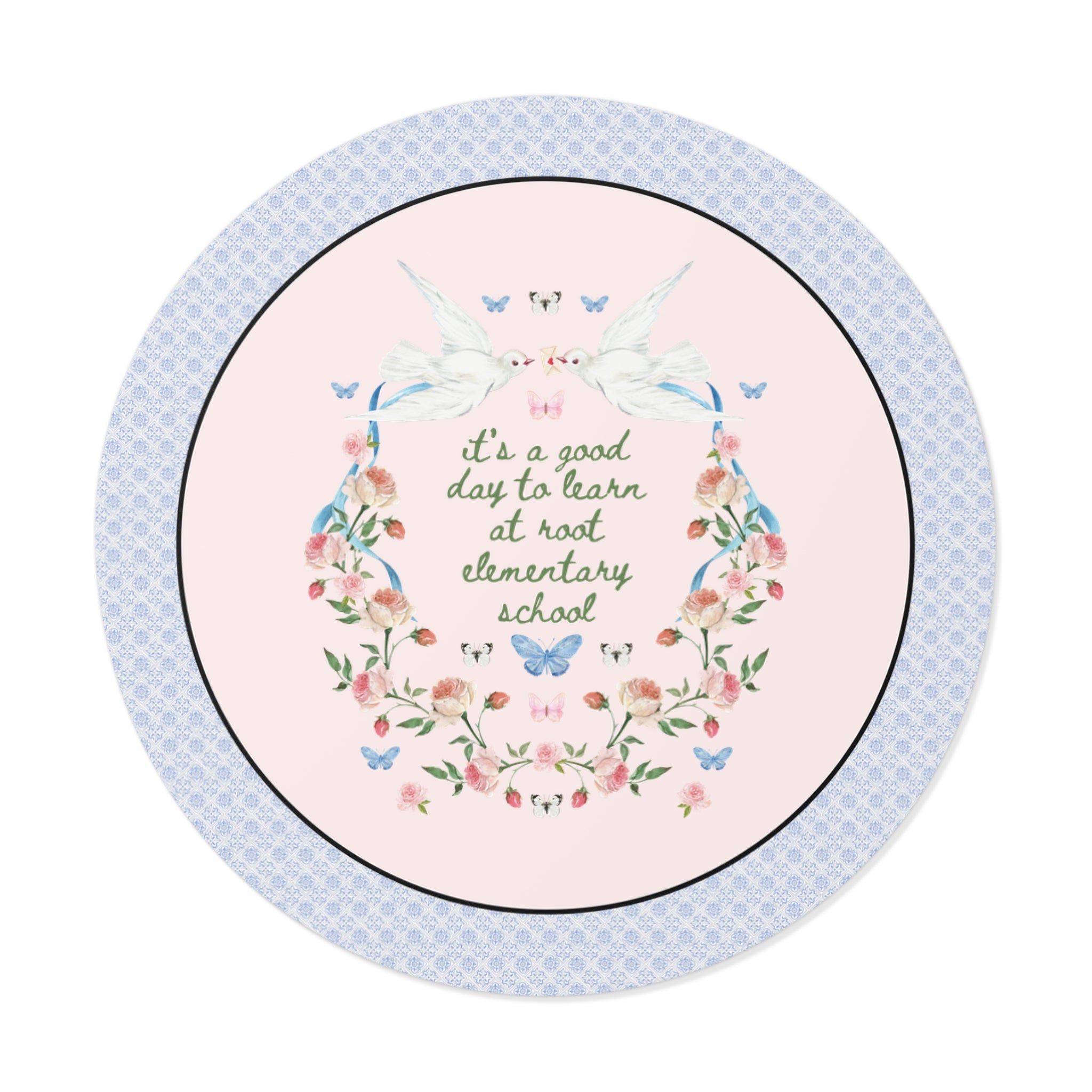Root Elementary School Sticker: It's a Good Day to Learn | FPS + Opal and June Tee Sticker, Fayetteville Public Schools - Opal and June
