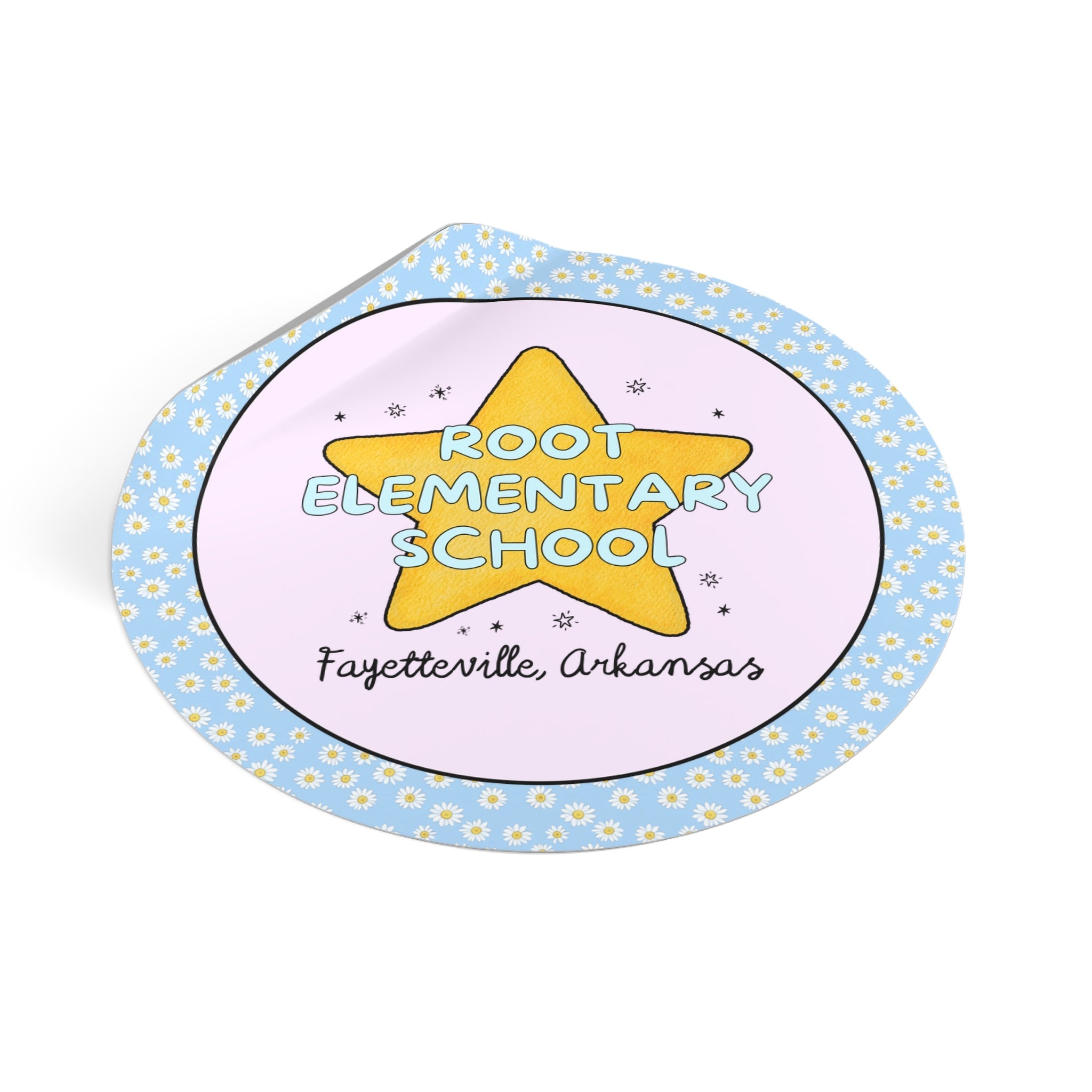 Root Elementary School Sticker: Star Design - Opal and June