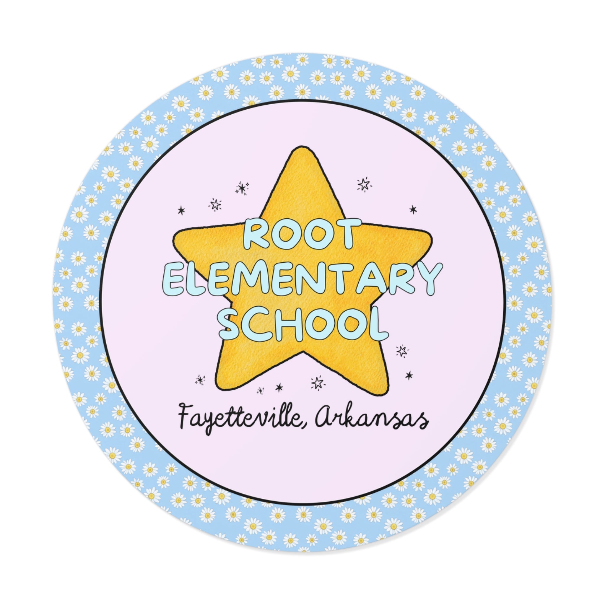 Root Elementary School Sticker: Star Design - Opal and June