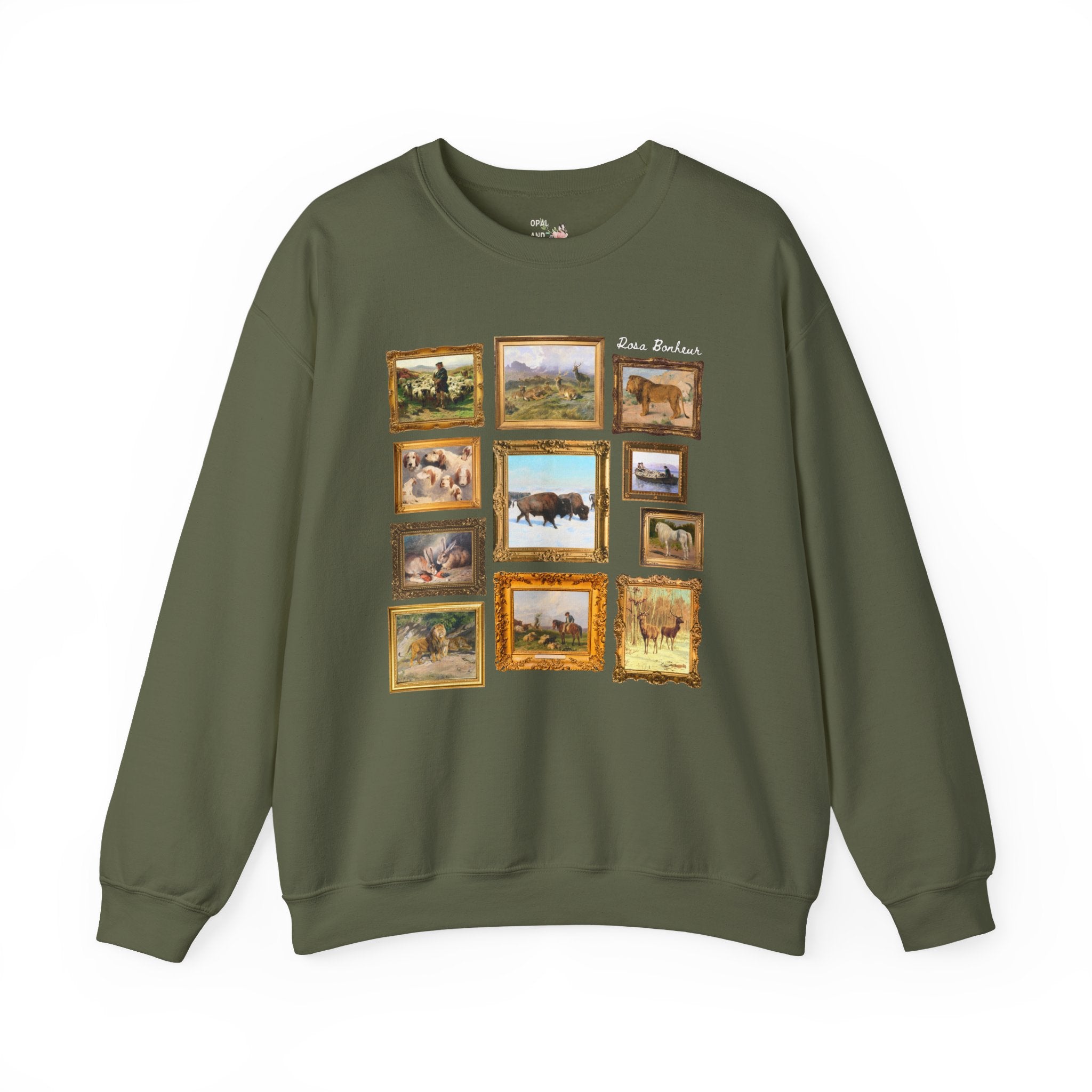 Rosa Bonheur Art History Sweatshirt: Famous Paintings French Art History, Realism Art Movement, Animal Lover Present, LGBTQ 19th Century Art - Opal and June