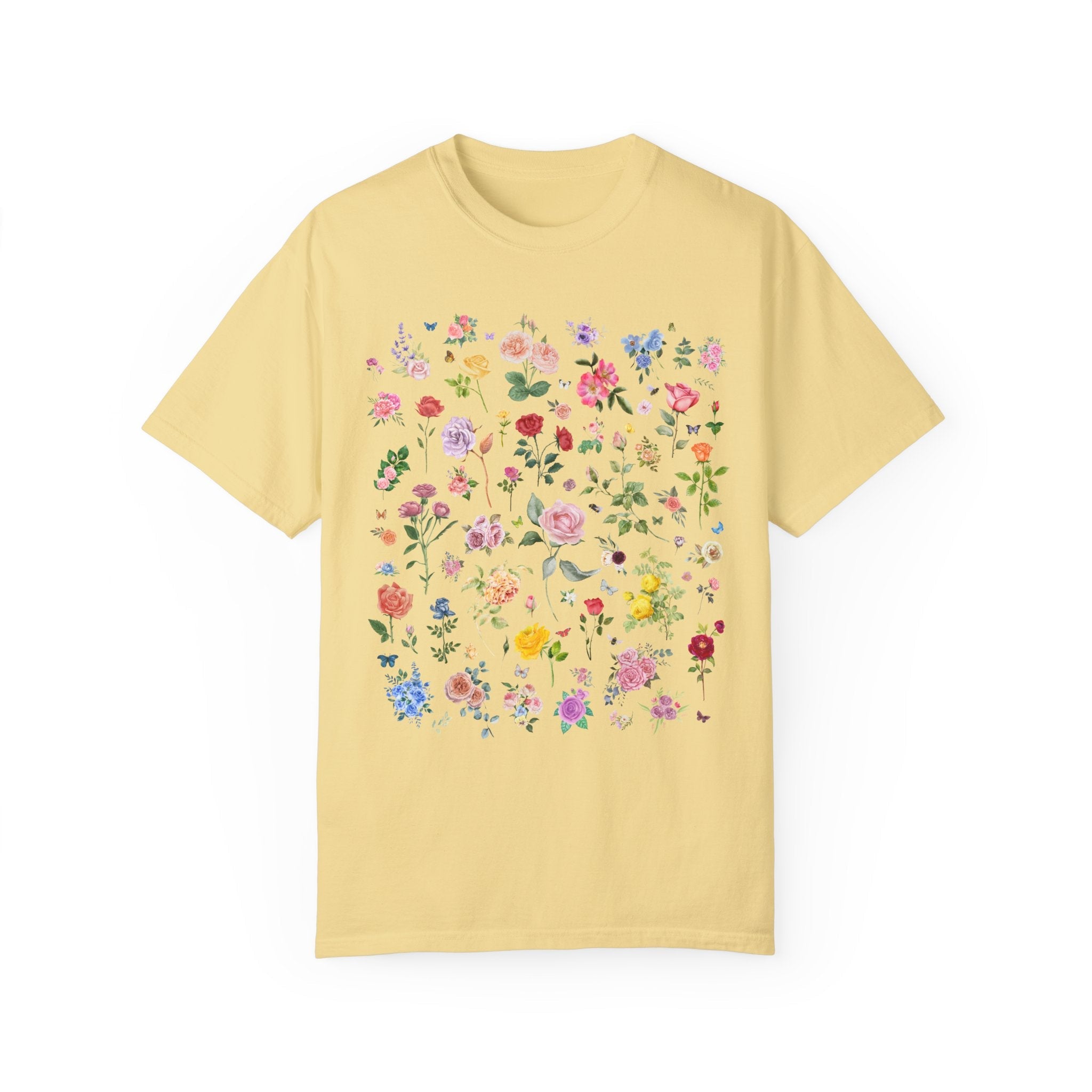 Rose Flower T-Shirt, Mom Who Loves Flowers, June Birth Month Gift for Mother's Day, Cute Birthday Present, Florist or Daughter who Gardens - Opal and June