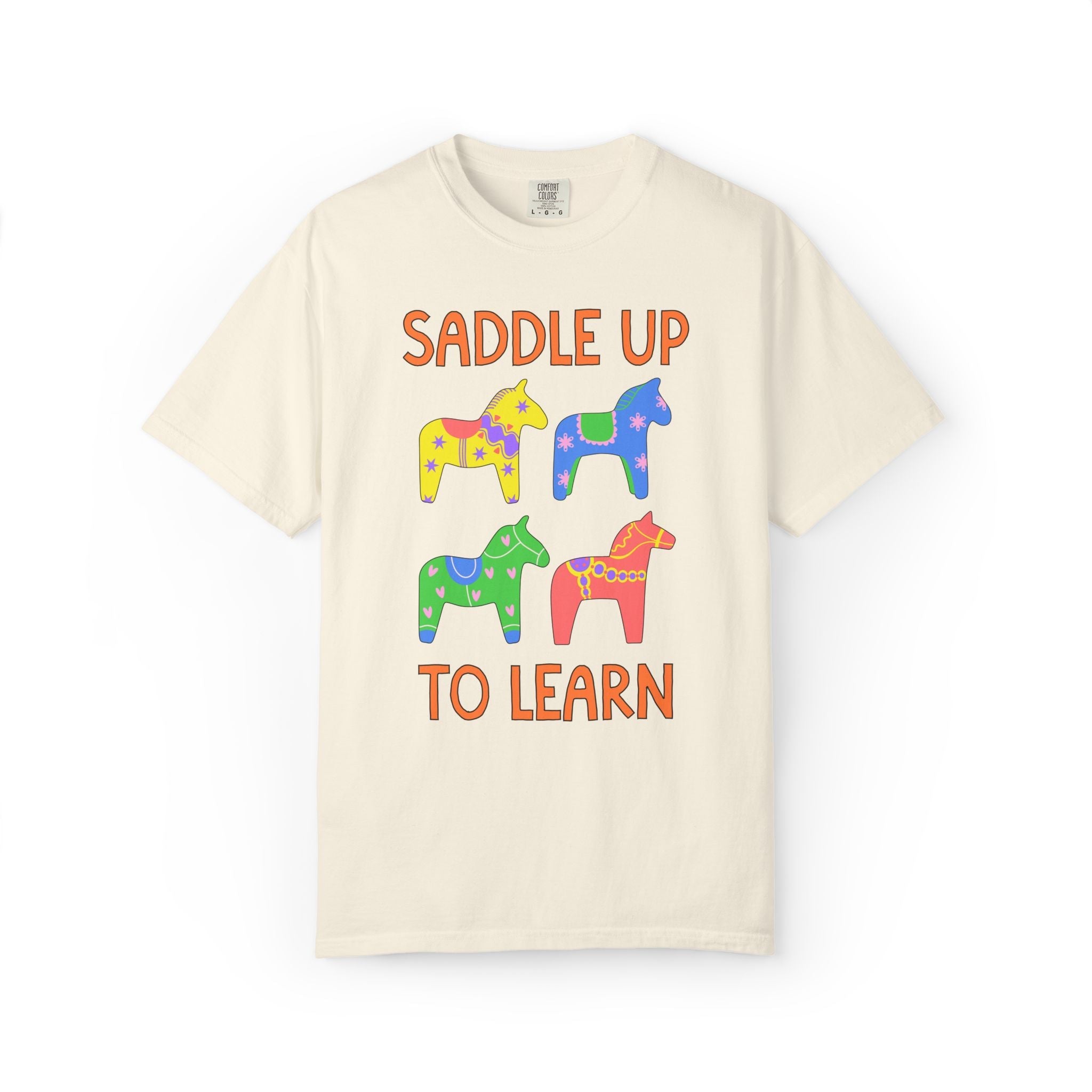 Saddle Up to Learn: Cute Matching Teacher or School Office Staff First Day of School T-Shirt for Back to School, Silly Dreamcore Teacher Tee - Opal and June