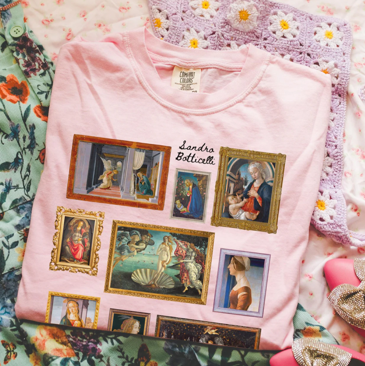 Sandro Botticelli Art History Tee - Opal and June