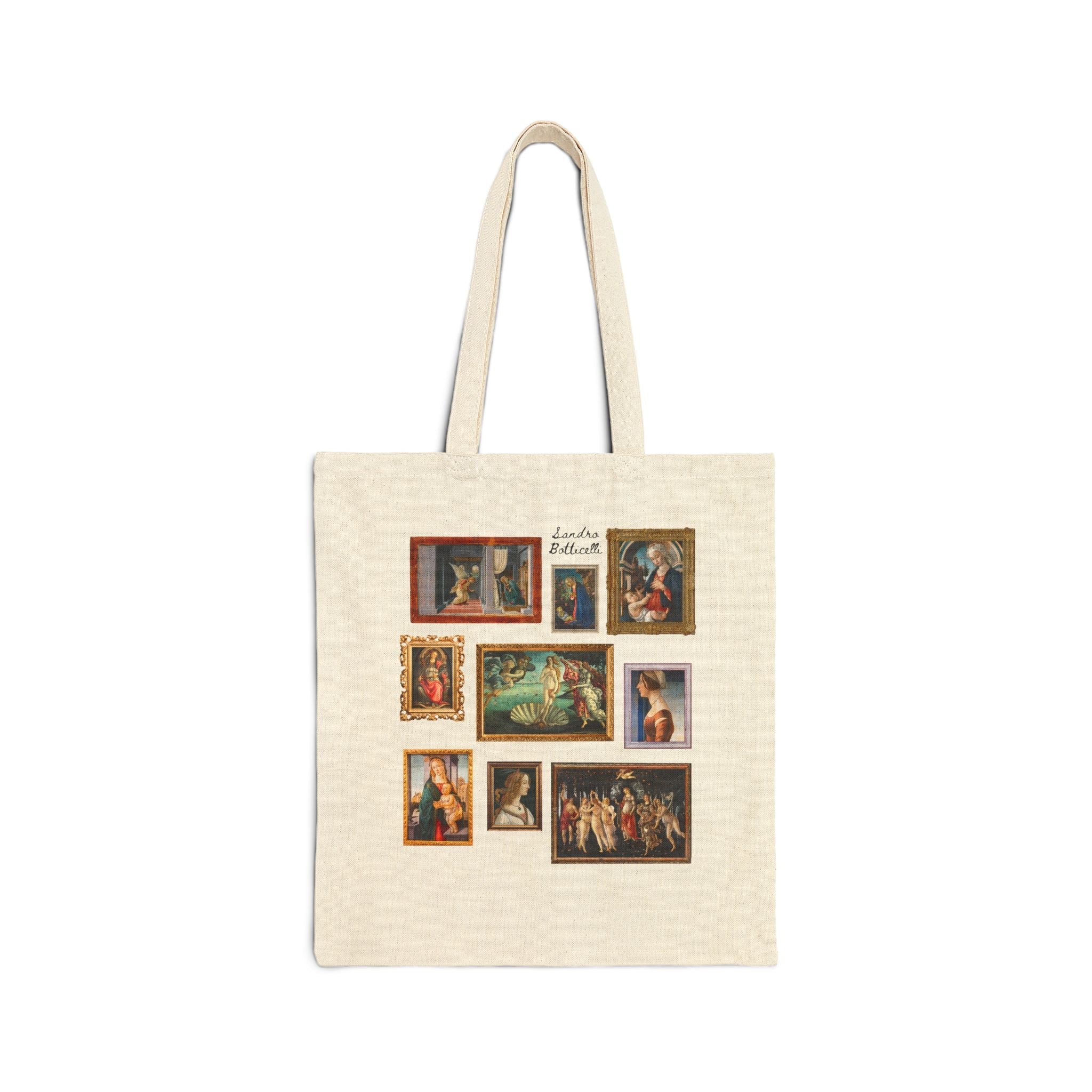 Sandro Botticelli Art History Tote Bag for History Professor, Social Studies Tote for Historian Who Loves Late Gothic, Early Renaissance Art - Opal and June