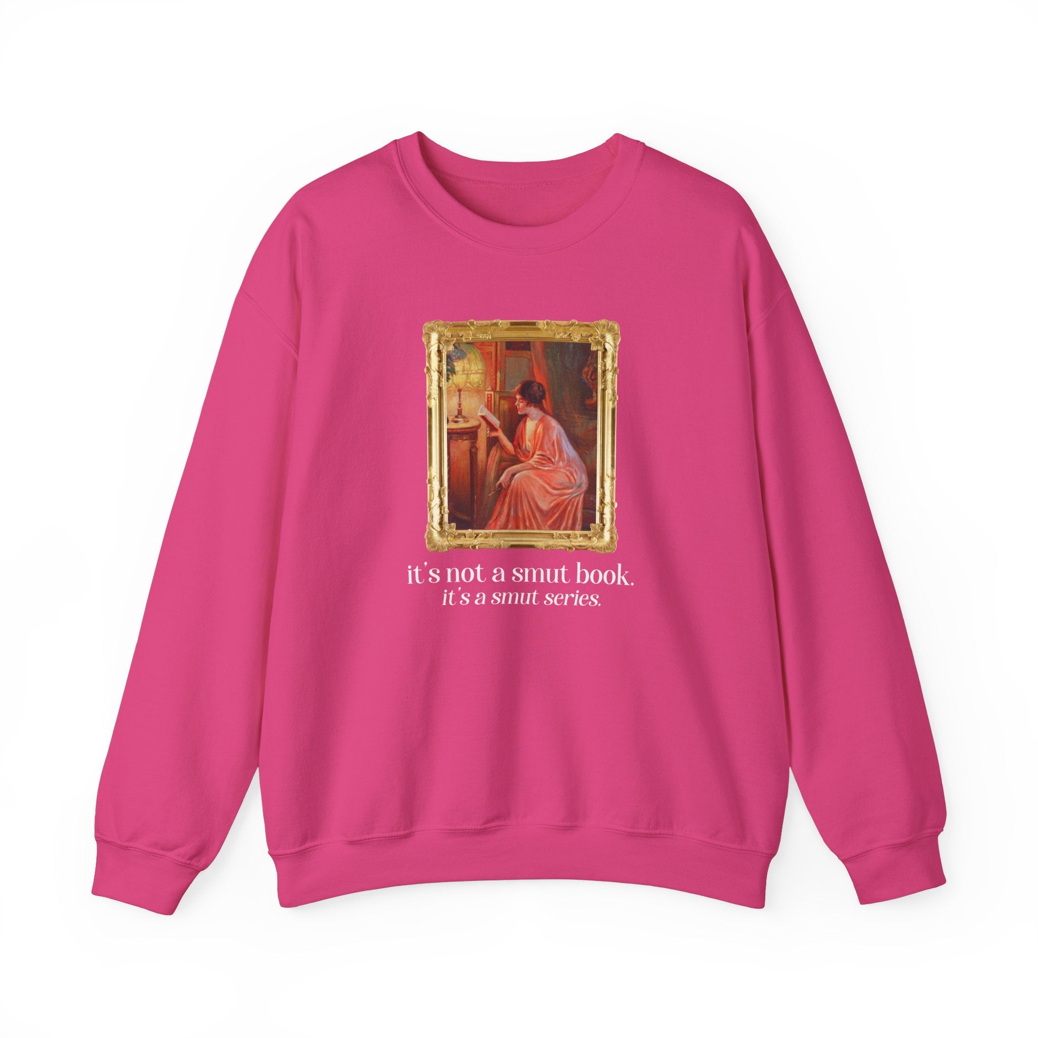 Sarcastic Romance Book Sweatshirt for Wife Who Loves Romantasy Novels, Delphin Enjolras Lady Reading By Lamplight Art History Bookish Gift - Opal and June