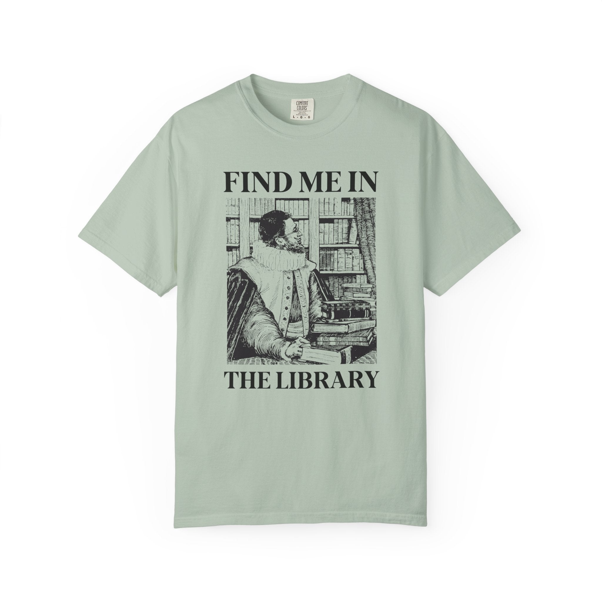School Librarian or Reading Teacher Gift: Find Me in the Library, Funny Book Lover Librarian T-Shirt with Vintage Aesthetic, Silly Bookish T - Opal and June