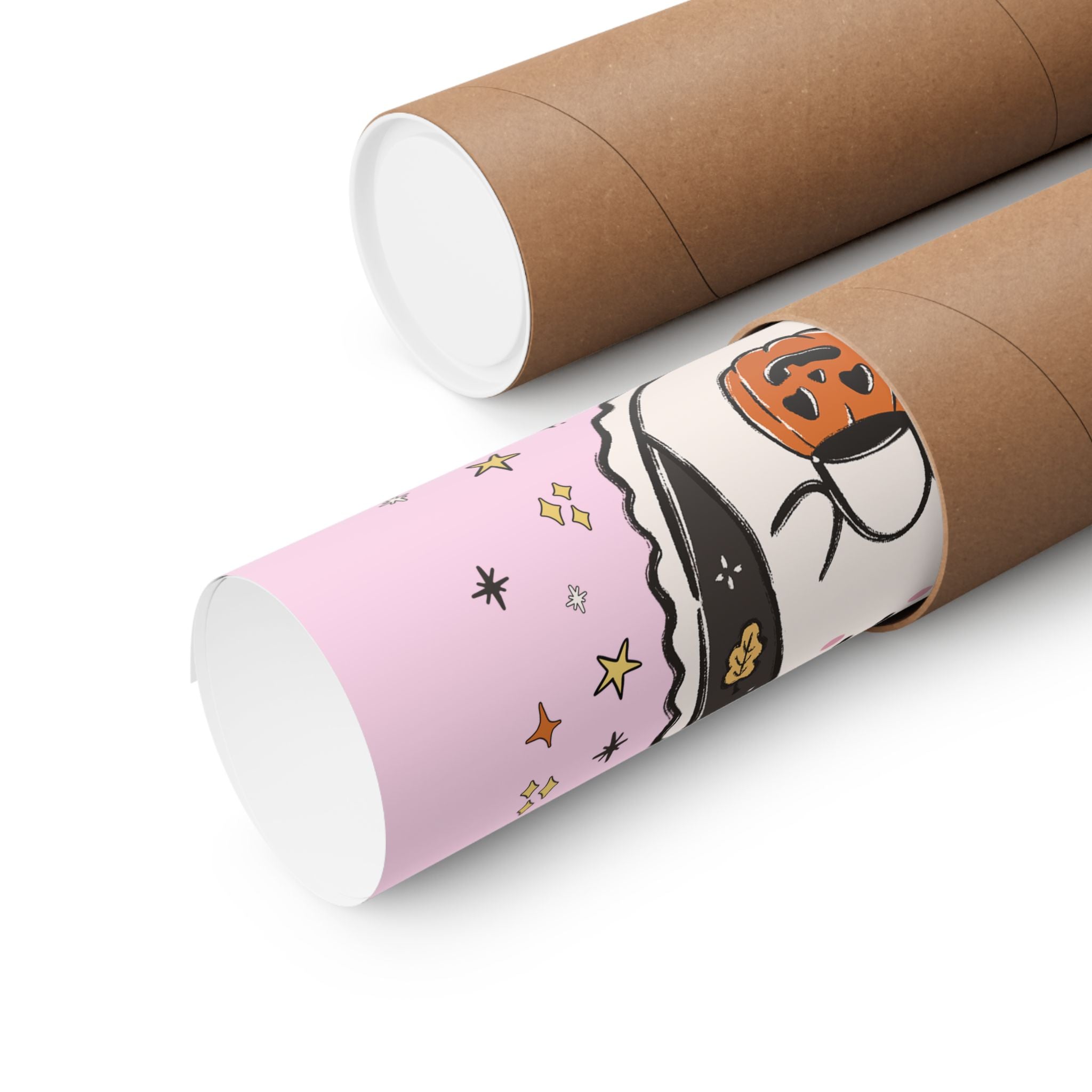 Science Teacher Halloween Poster Print with Cute Ghost Wearing a Bow, Funny Saying Science Lover Gift, Marine Biologist or Chemist Major - Opal and June