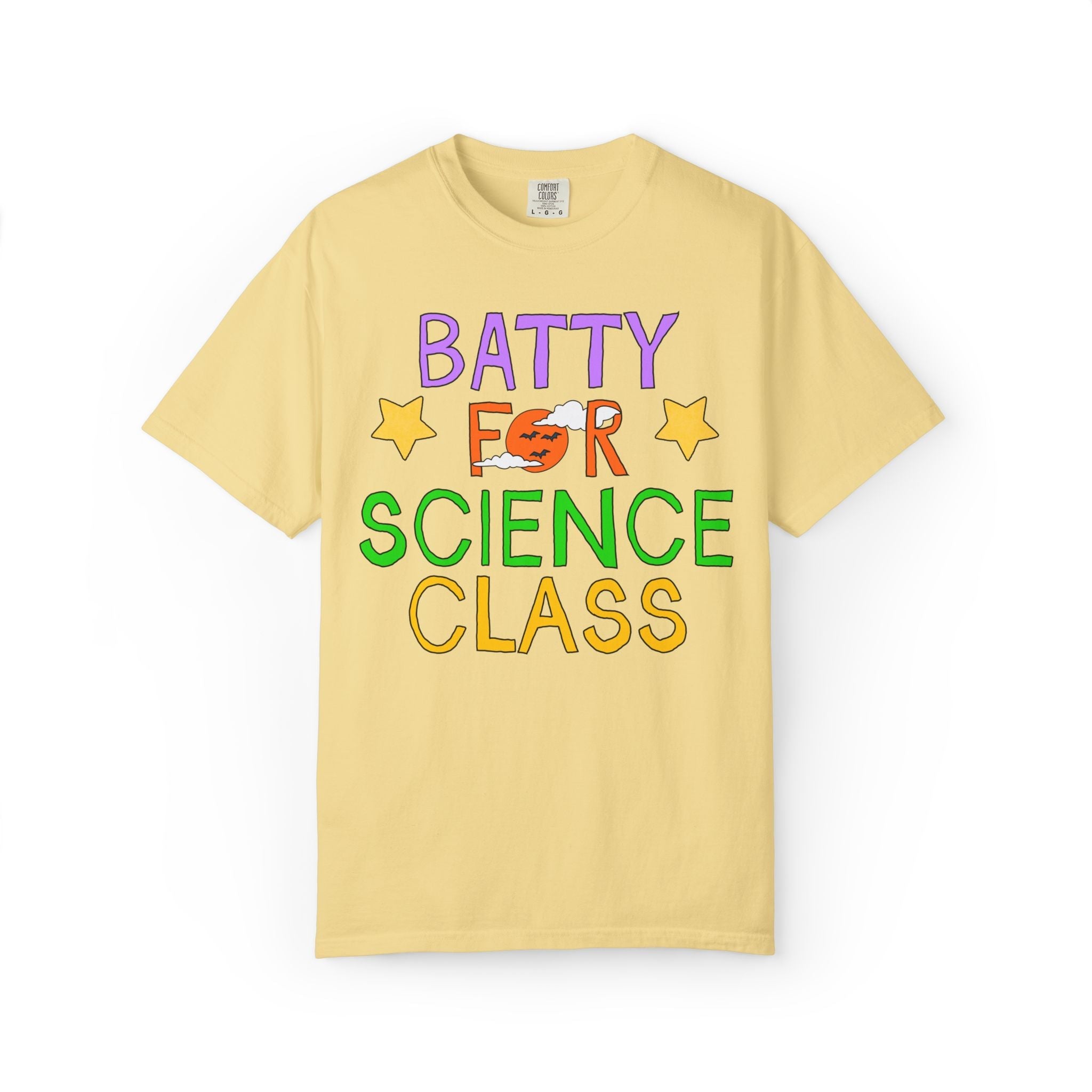 Science Teacher Halloween Tee Shirt: Batty for Science Class | Cute and Nostalgic Halloween Teacher Team T-Shirt for October, 90s Vibe - Opal and June