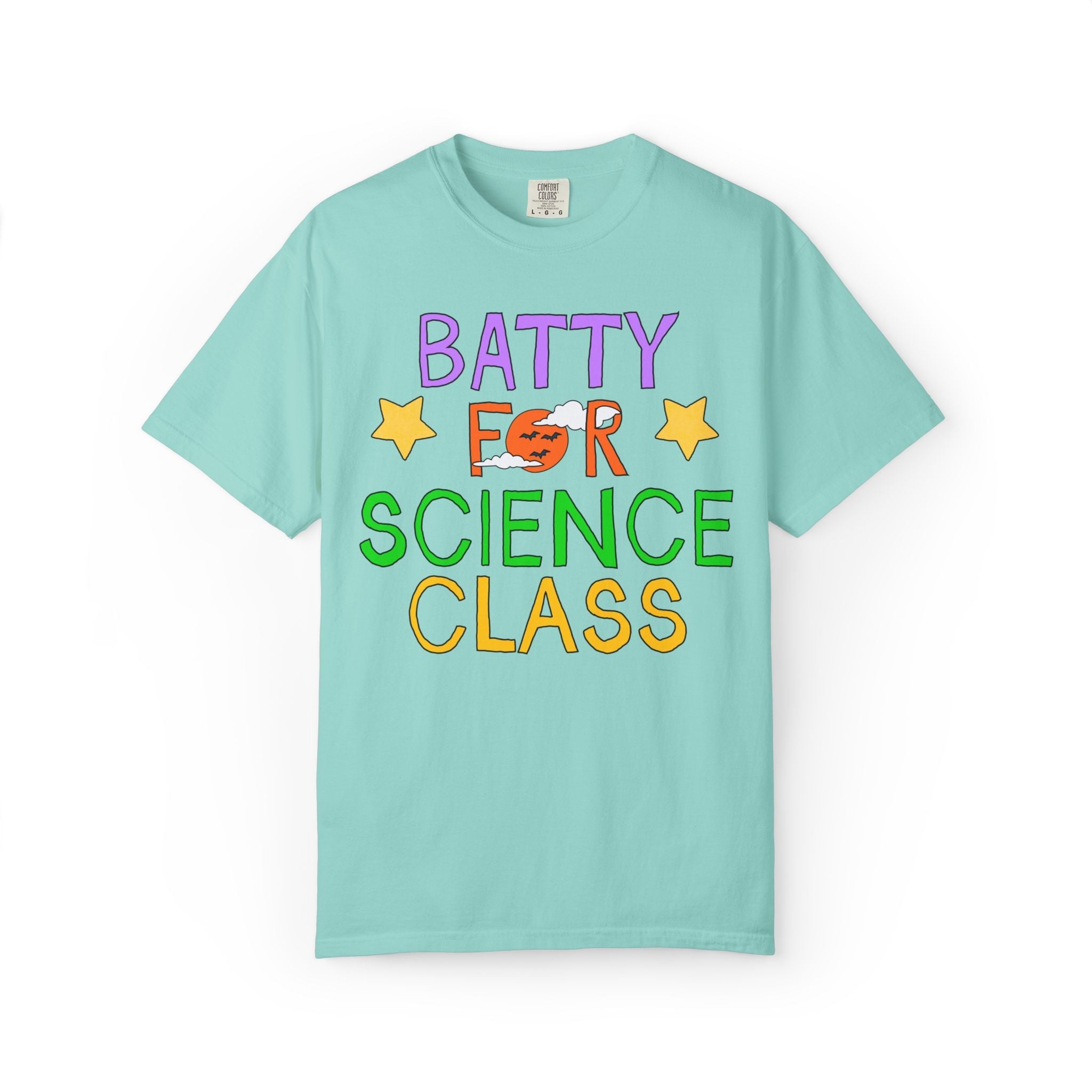 Science Teacher Halloween Tee Shirt: Batty for Science Class | Cute and Nostalgic Halloween Teacher Team T-Shirt for October, 90s Vibe - Opal and June