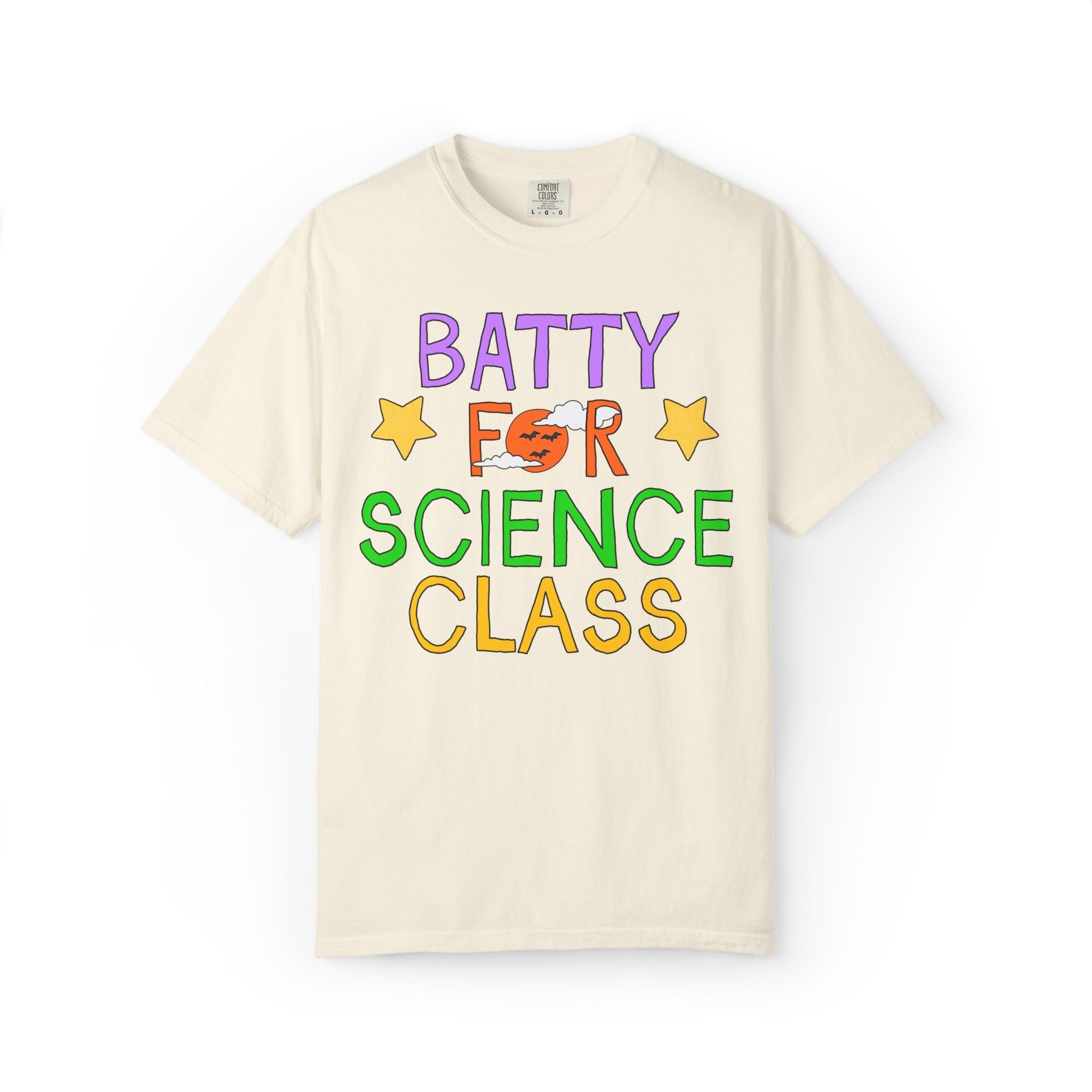 Science Teacher Halloween Tee Shirt: Batty for Science Class | Cute and Nostalgic Halloween Teacher Team T-Shirt for October, 90s Vibe - Opal and June