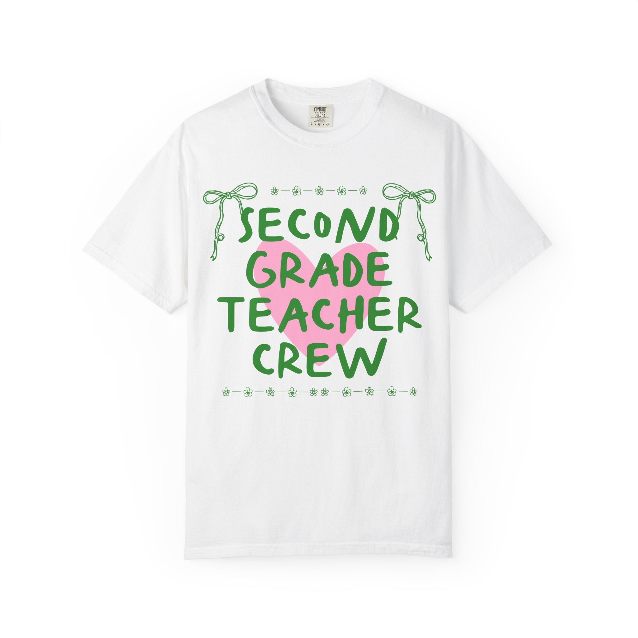 Second Grade Crew Matching Teacher Tee Shirt, Back To School Second Grade Team T-Shirt for First Day of School or Meet the Teacher Night - Opal and June