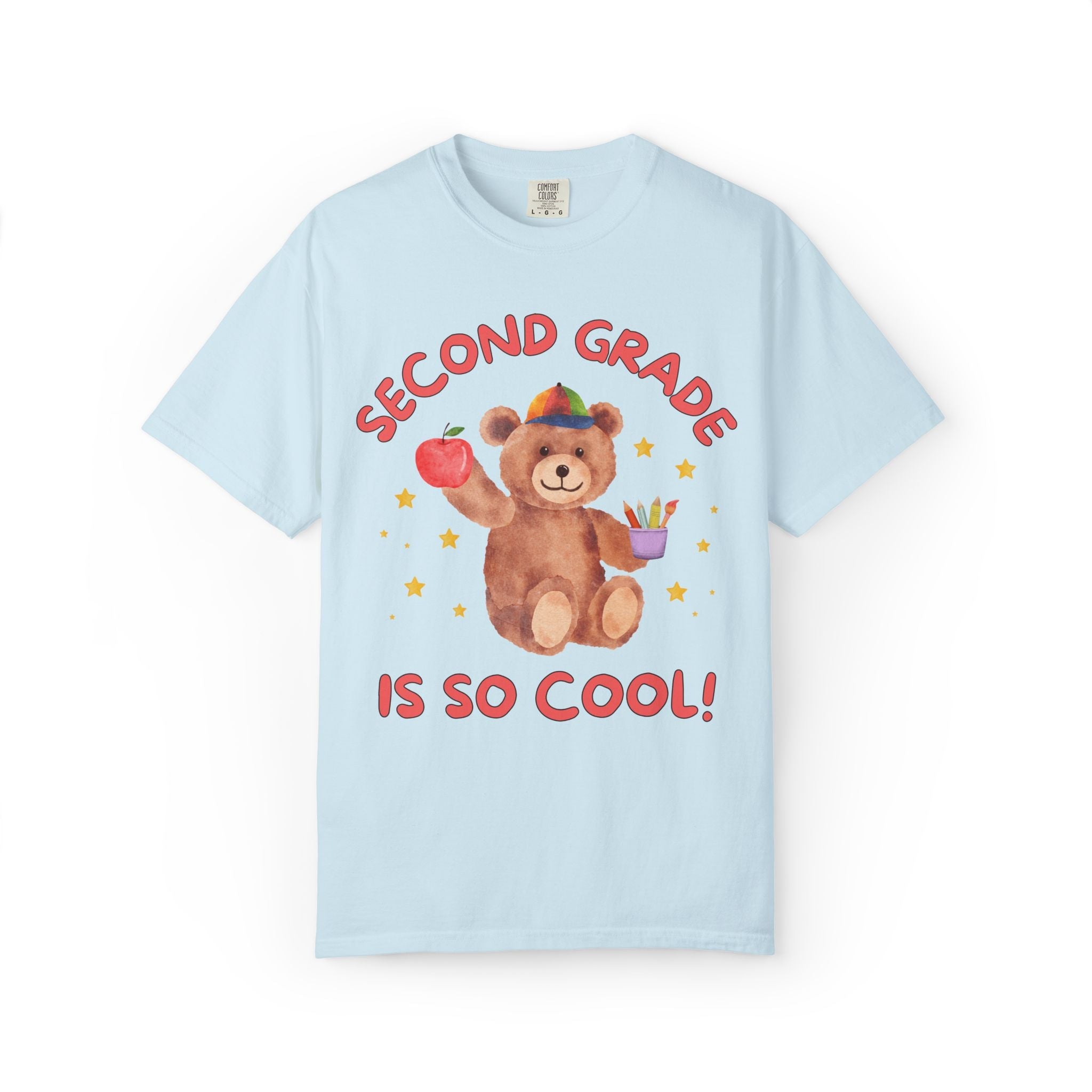 Second Grade is So Cool: Cute Cottagecore Bear T-Shirt for Back to School, 90s Aesthetic Animal Lover Matching Teacher T-Shirt - Opal and June