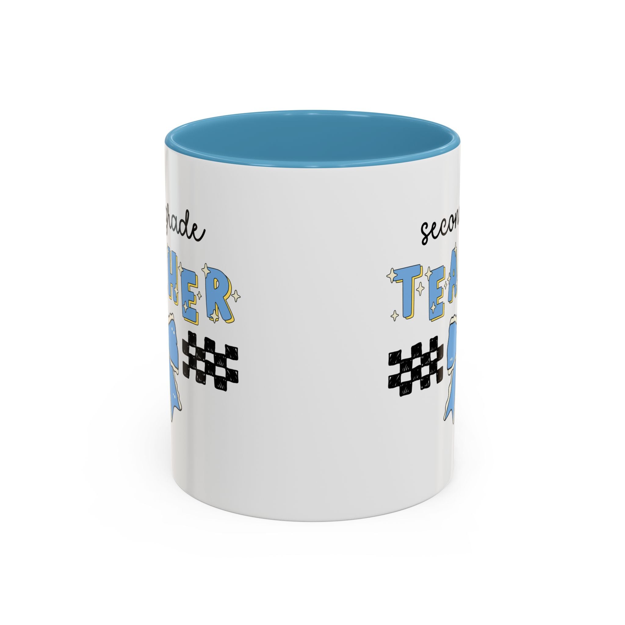 Second Grade Teacher Coffee Mug for First Day of School, Meet the Teacher Night, Cute Teaching Major Gift, New 1st Grade Teacher, Mug with Bow - Opal and June