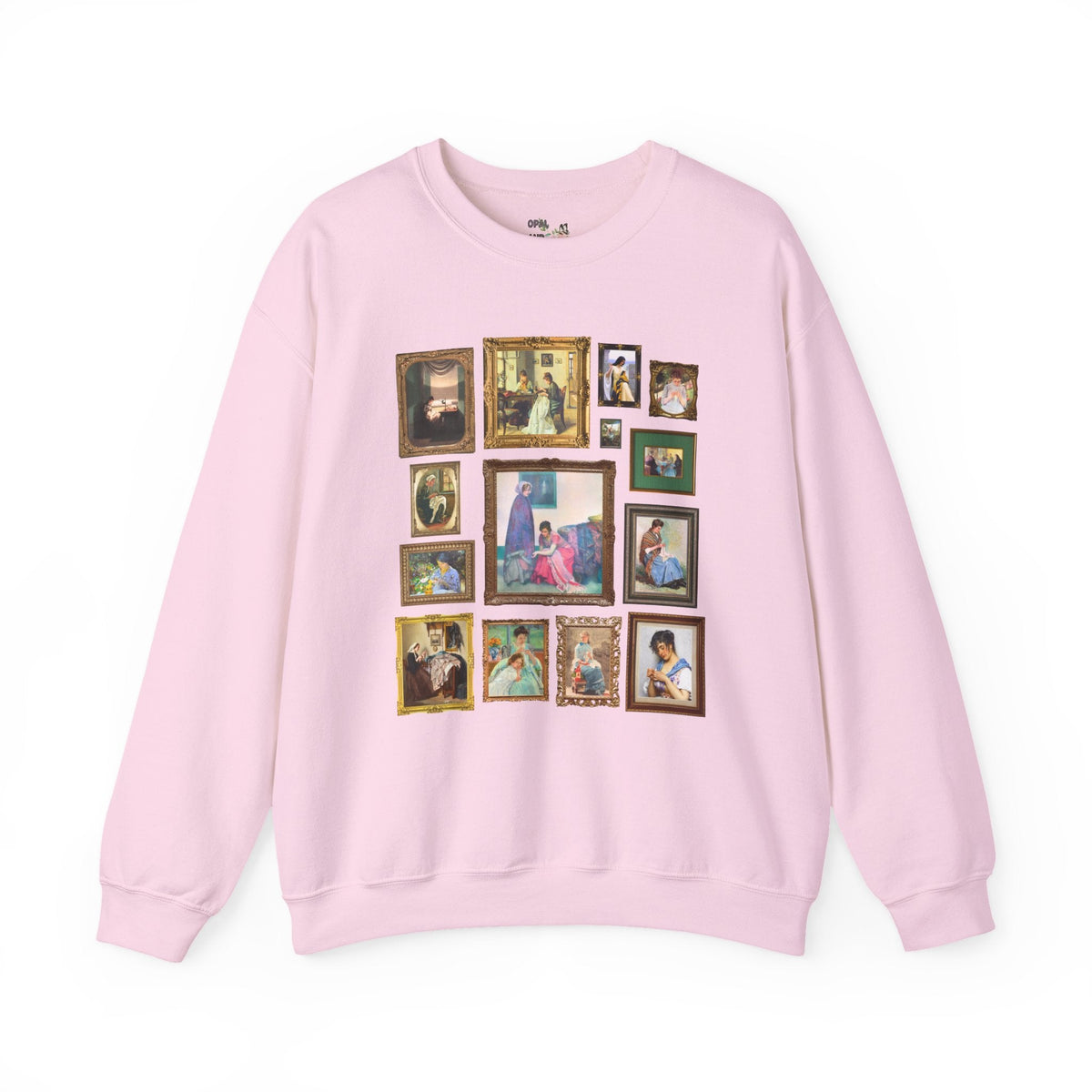 Sewing Art History Tee Shirt: Famous Paintings of Women Sewing, Cute Sewing Lover Sweatshirt for Museum Lover, Seamstress or Sister Who Sews - Opal and June