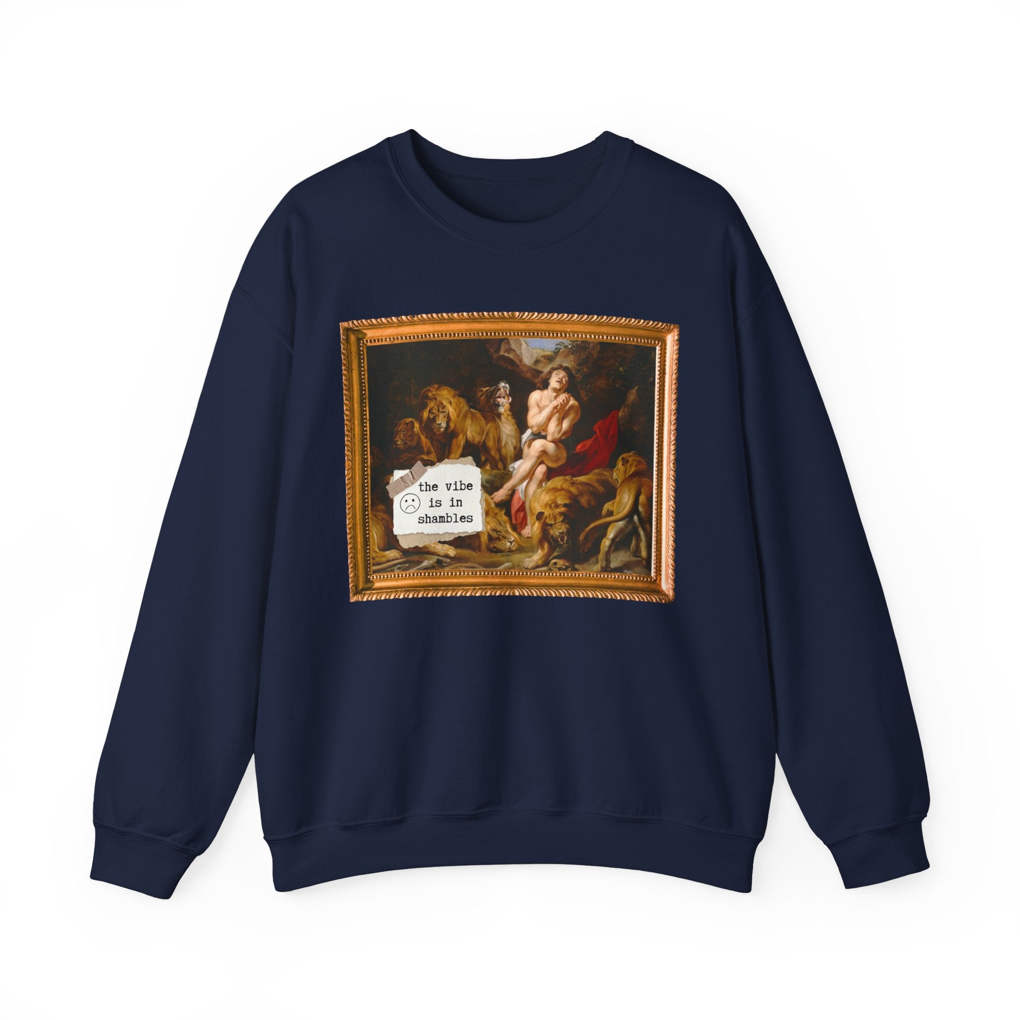 Silly Art History Sweatshirt: The Vibe is in Shambles, Funny Saying Shirt, Peter Paul Rubens 17th Century Painting European Art History Gift - Opal and June
