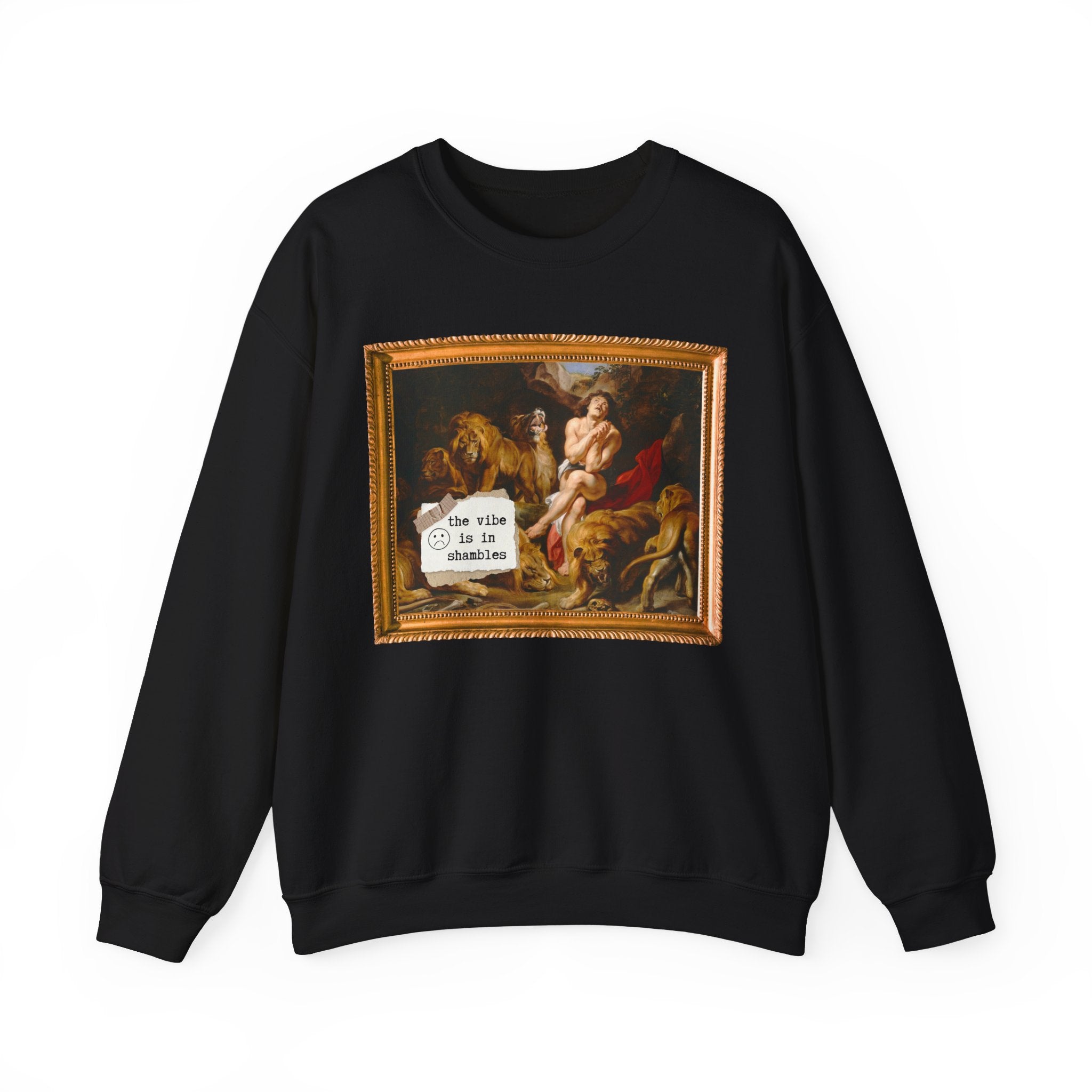 Silly Art History Sweatshirt: The Vibe is in Shambles, Funny Saying Shirt, Peter Paul Rubens 17th Century Painting European Art History Gift - Opal and June