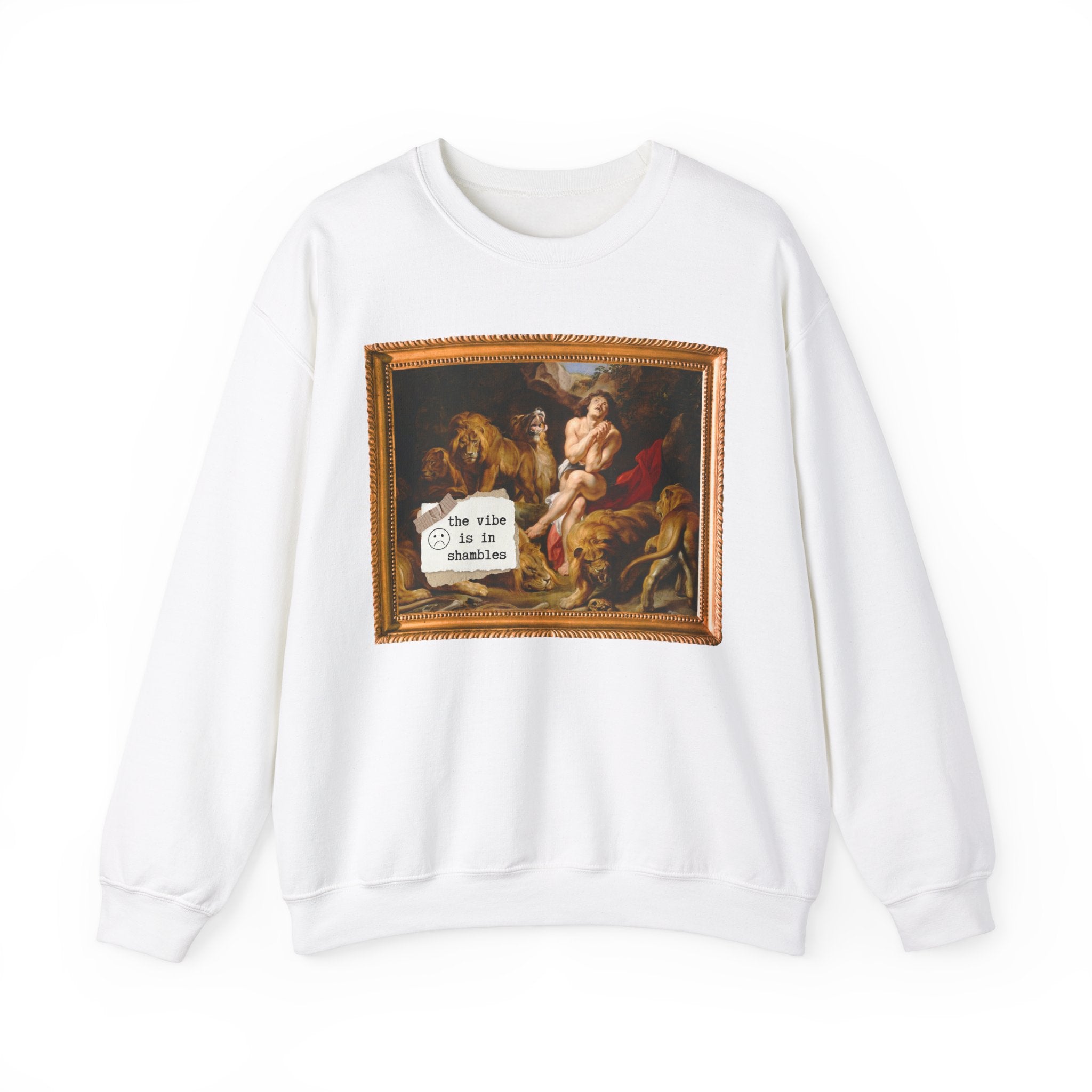 Silly Art History Sweatshirt: The Vibe is in Shambles, Funny Saying Shirt, Peter Paul Rubens 17th Century Painting European Art History Gift - Opal and June