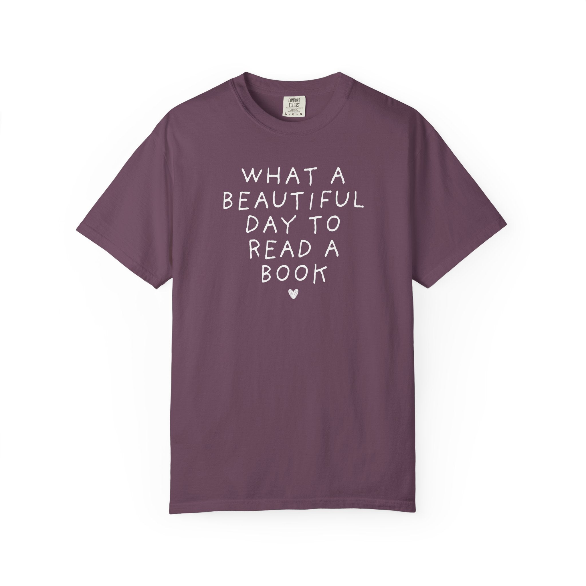 Silly Book Lover Tee Shirt for School Librarian or Reading Teacher, Cute Bookish T-Shirt with Heart for Mom or Teacher Who Loves Reading - Opal and June