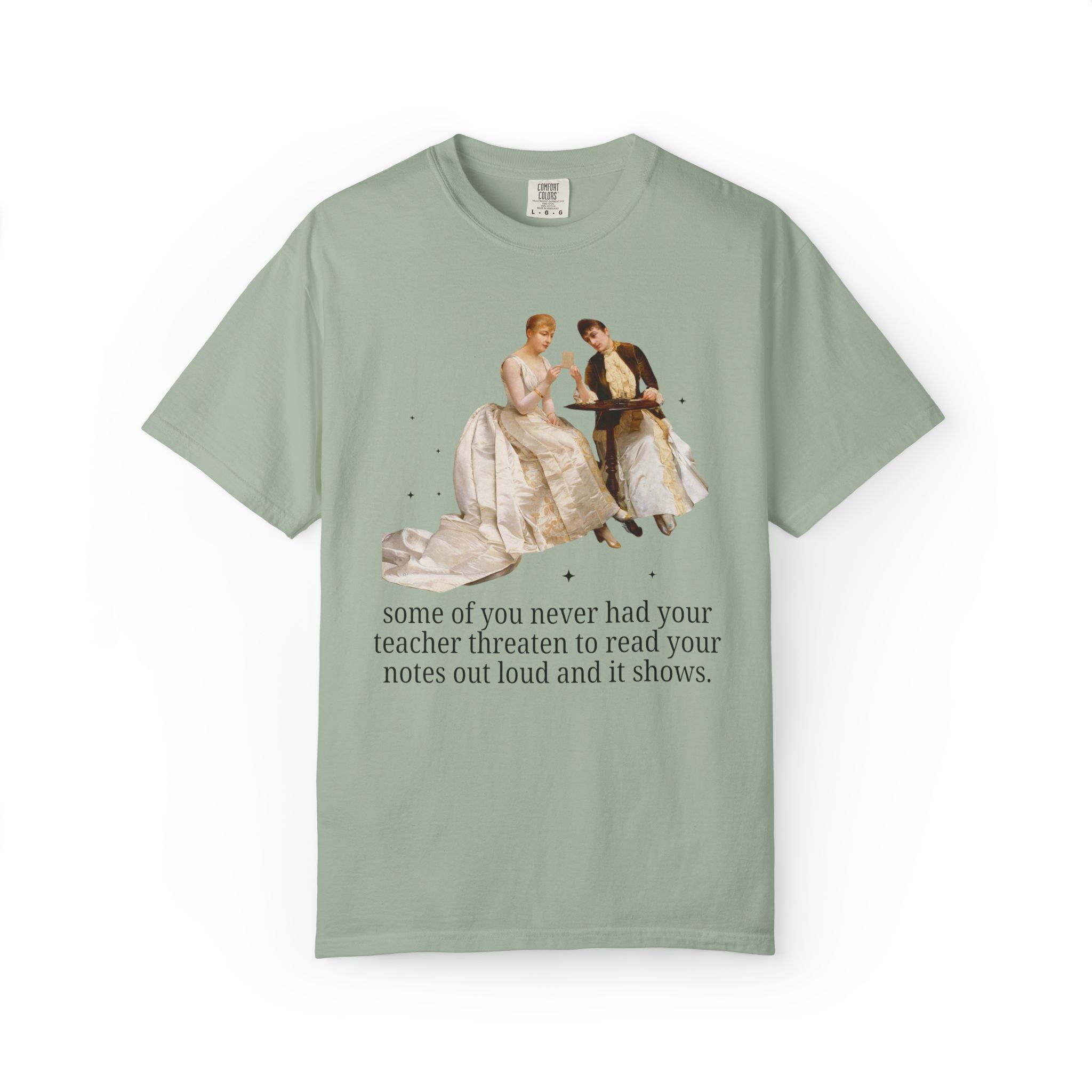 Silly High School Teacher Tee Shirt with Famous Painting of Women, Unhinged Goblincore Middle School Teacher T-Shirt, Art History Tee - Opal and June