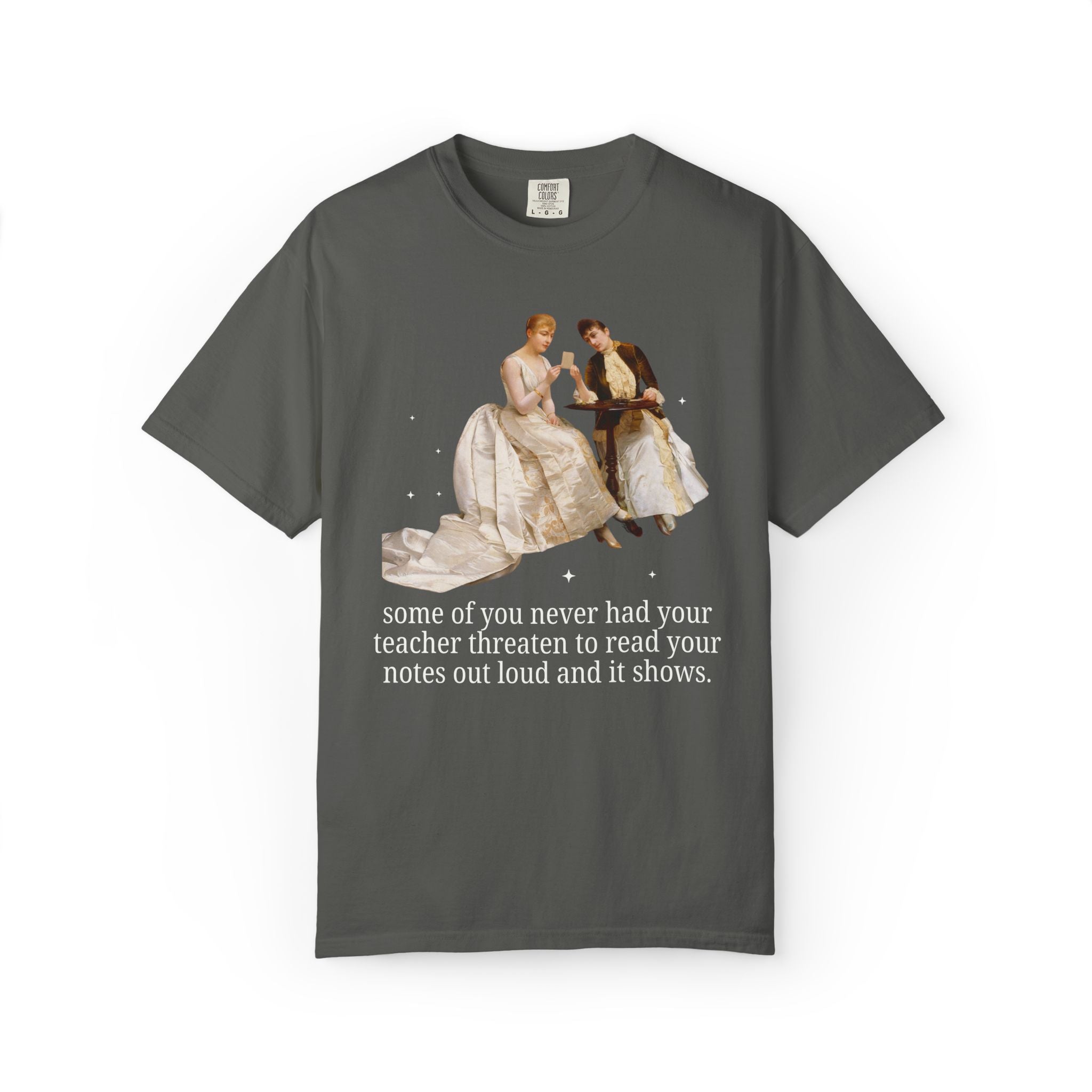 Silly High School Teacher Tee Shirt with Famous Painting of Women, Unhinged Goblincore Middle School Teacher T-Shirt, Art History Tee - Opal and June