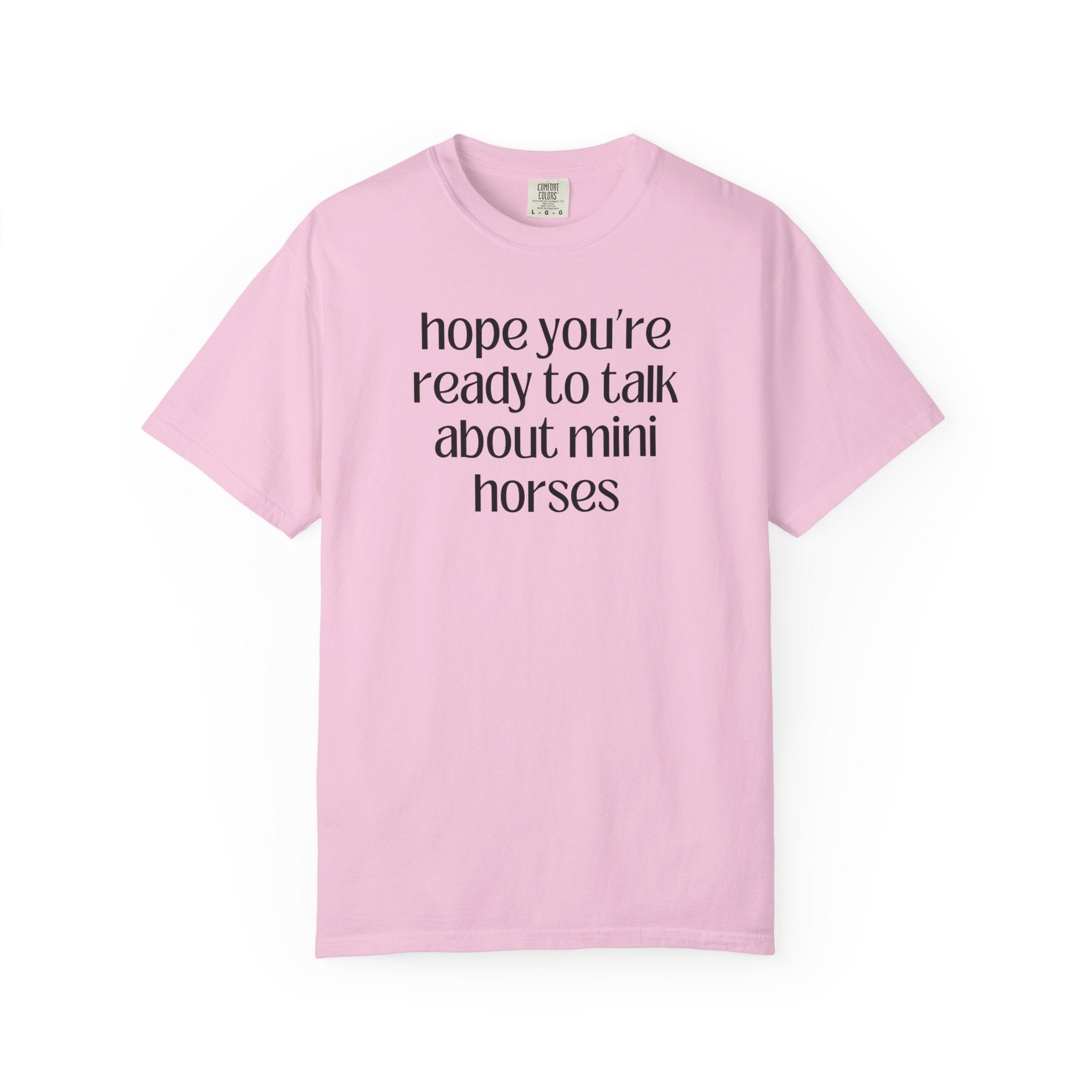 Silly Miniature Horse Lover T-Shirt: Gift for Friend Who Loves Ponies or Cute Mini Horses, Funny Saying Retro Aesthetic Animal Lover Tee - Opal and June