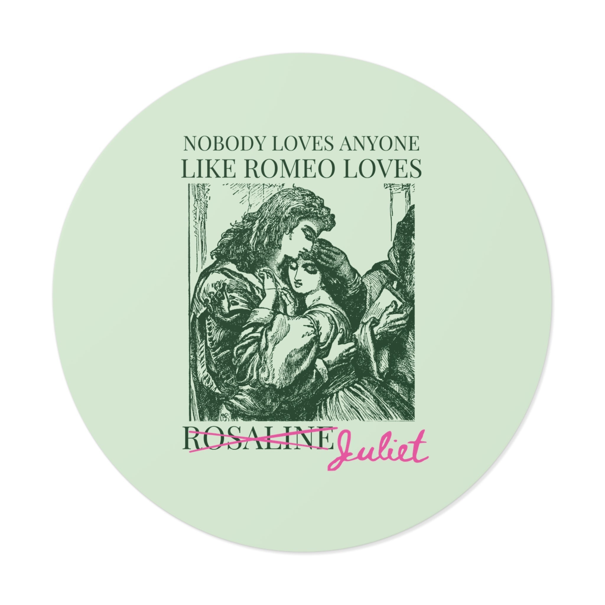 Silly William Shakespeare Sticker for Bookworm Who Loves Romeo and Juliet, Funny Bookish Present for Romance Reader, Classic Literature - Opal and June