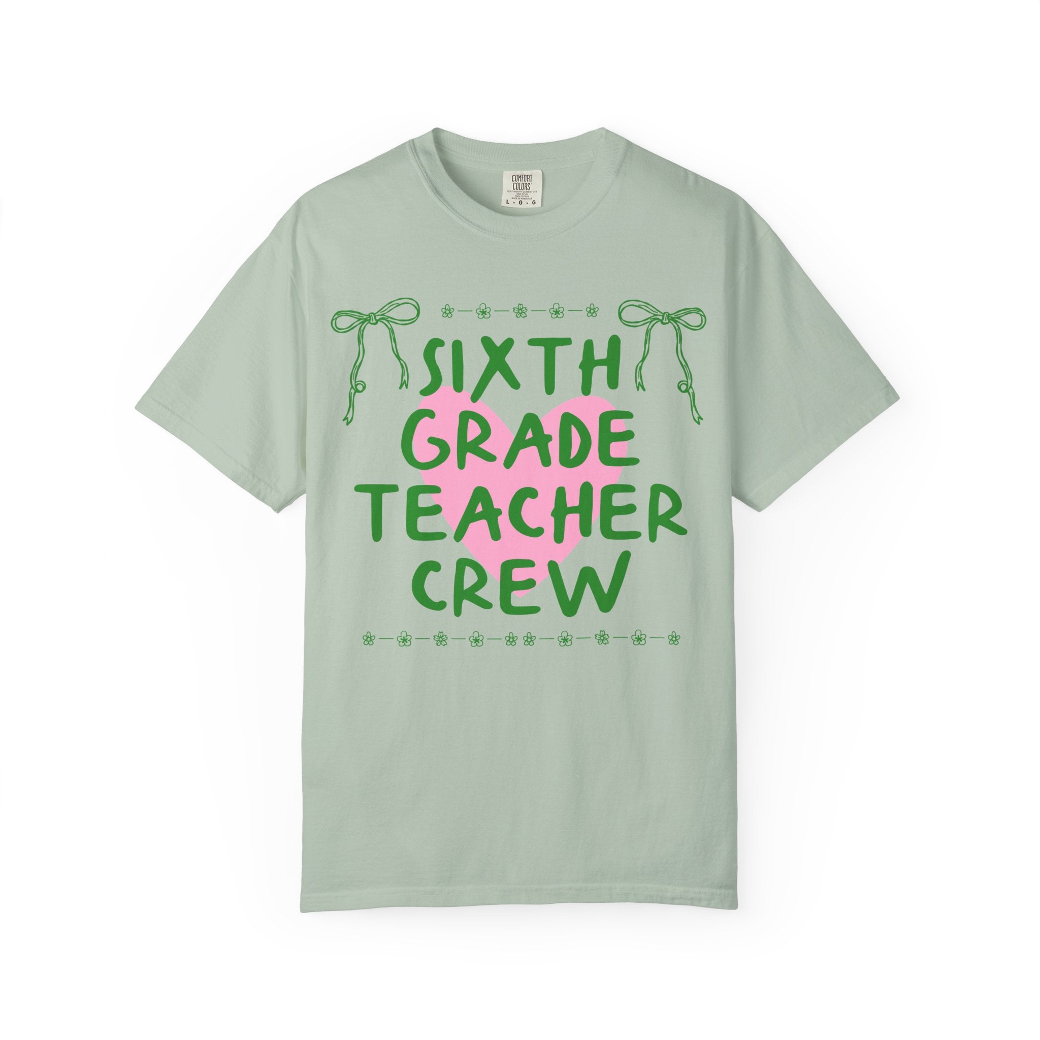 Sixth Grade Crew Matching Teacher Tee Shirt, Back To School Sixth Grade Team T-Shirt for First Day of School or Meet the Teacher Night - Opal and June