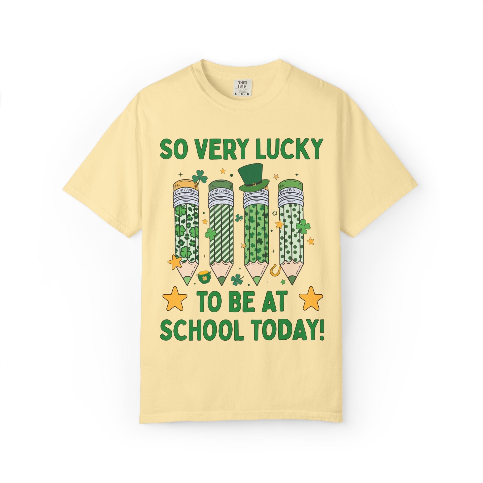 So Very Lucky To Be At School Today Tee - Opal and June