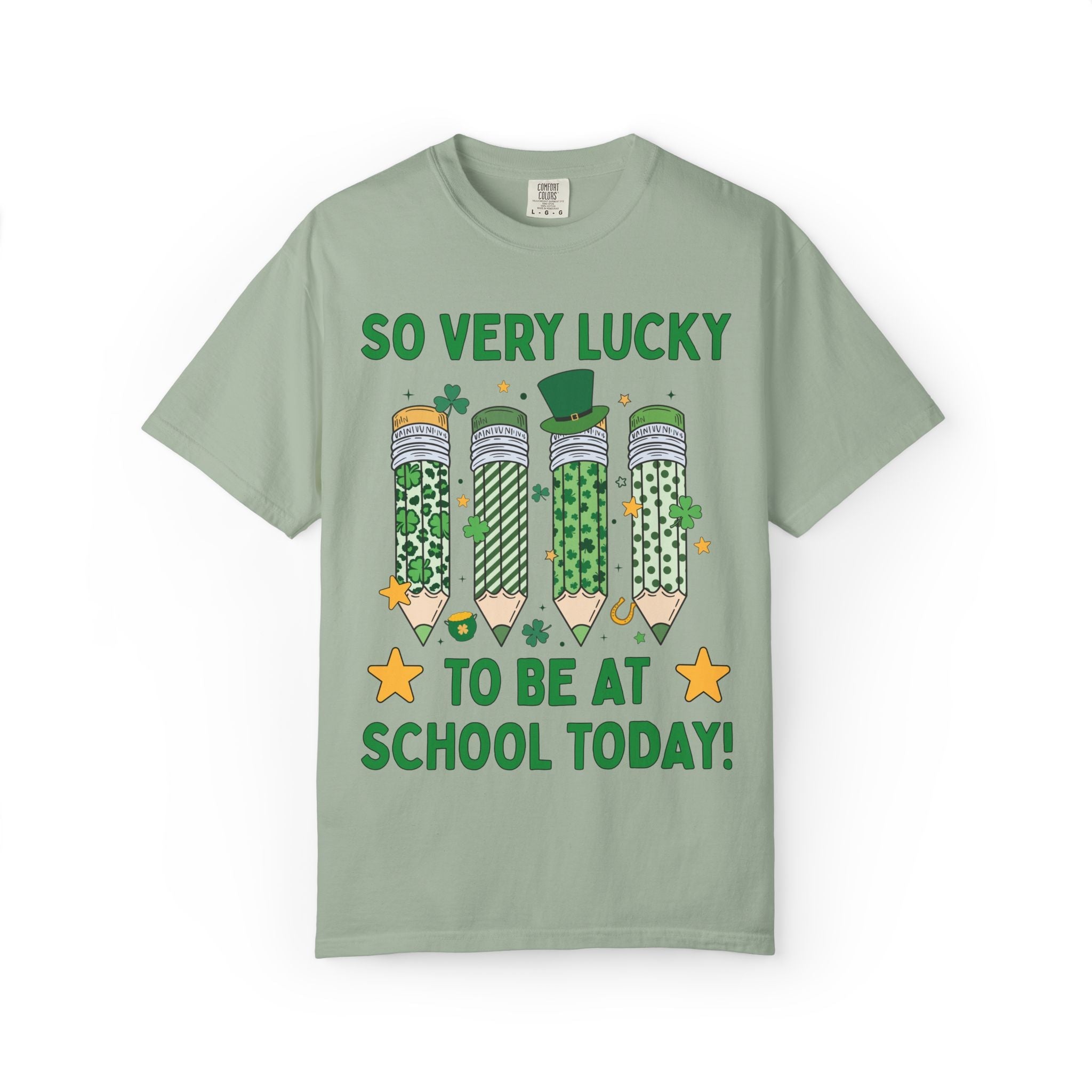 So Very Lucky To Be At School Today Tee - Opal and June