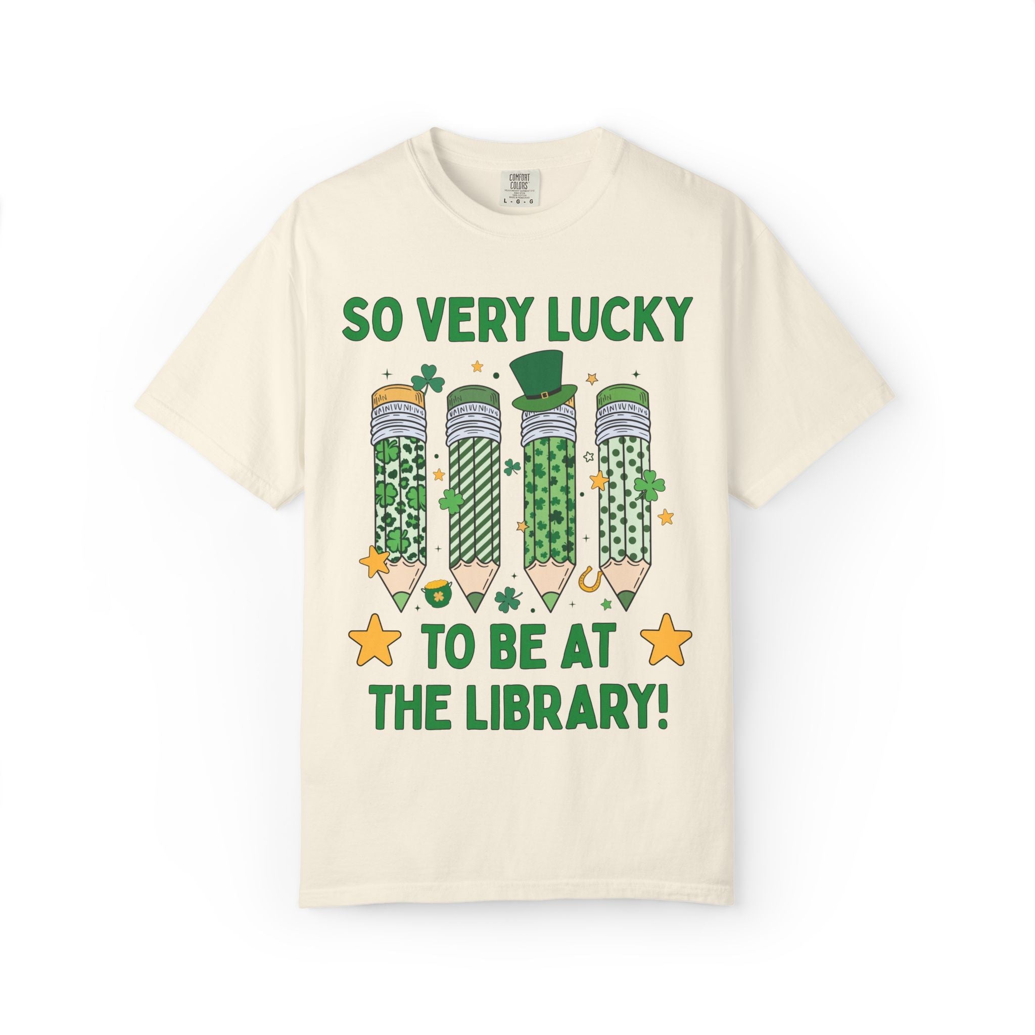 So Very Lucky To Be at The Library Tee Shirt - Opal and June