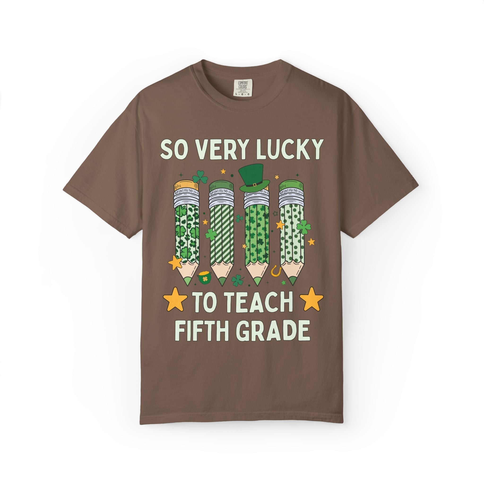 So Very Lucky To Teach Fifth Grade Tee Shirt - Opal and June