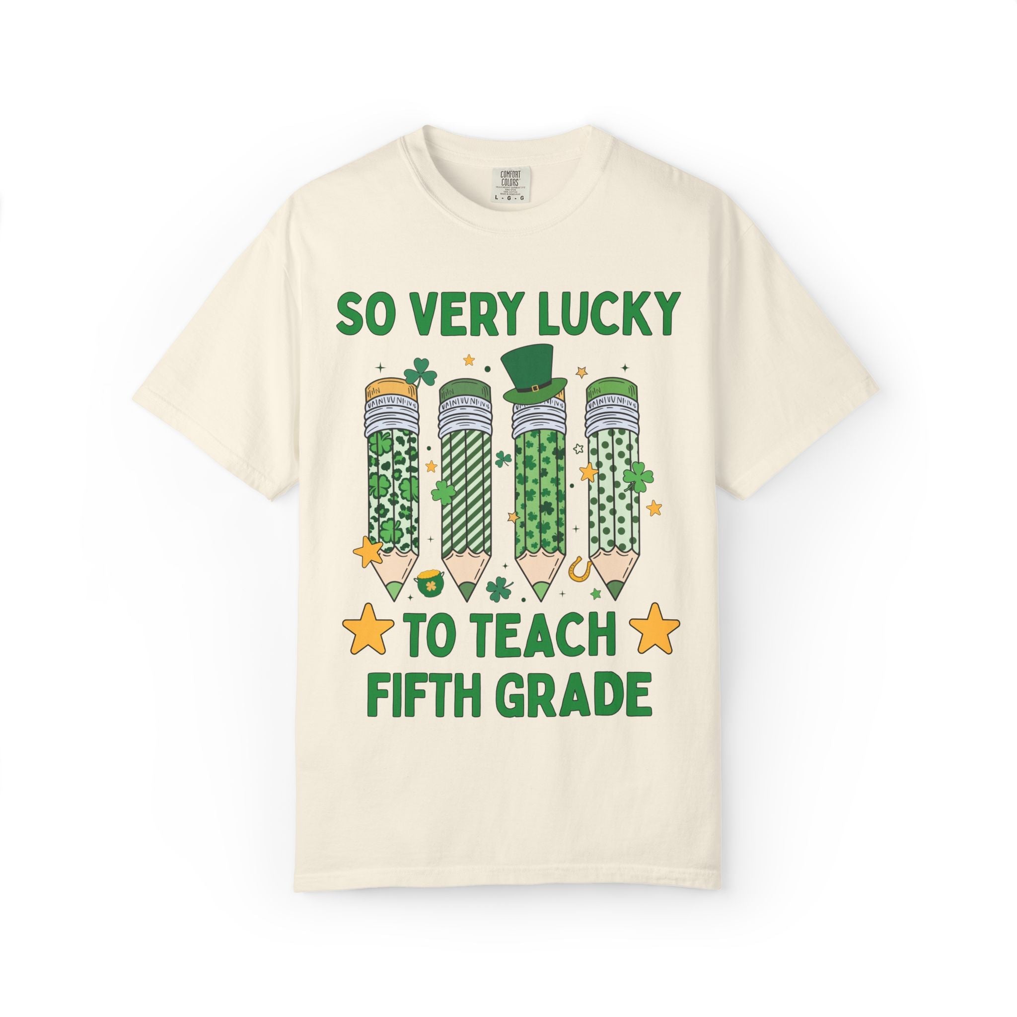 So Very Lucky To Teach Fifth Grade Tee Shirt - Opal and June