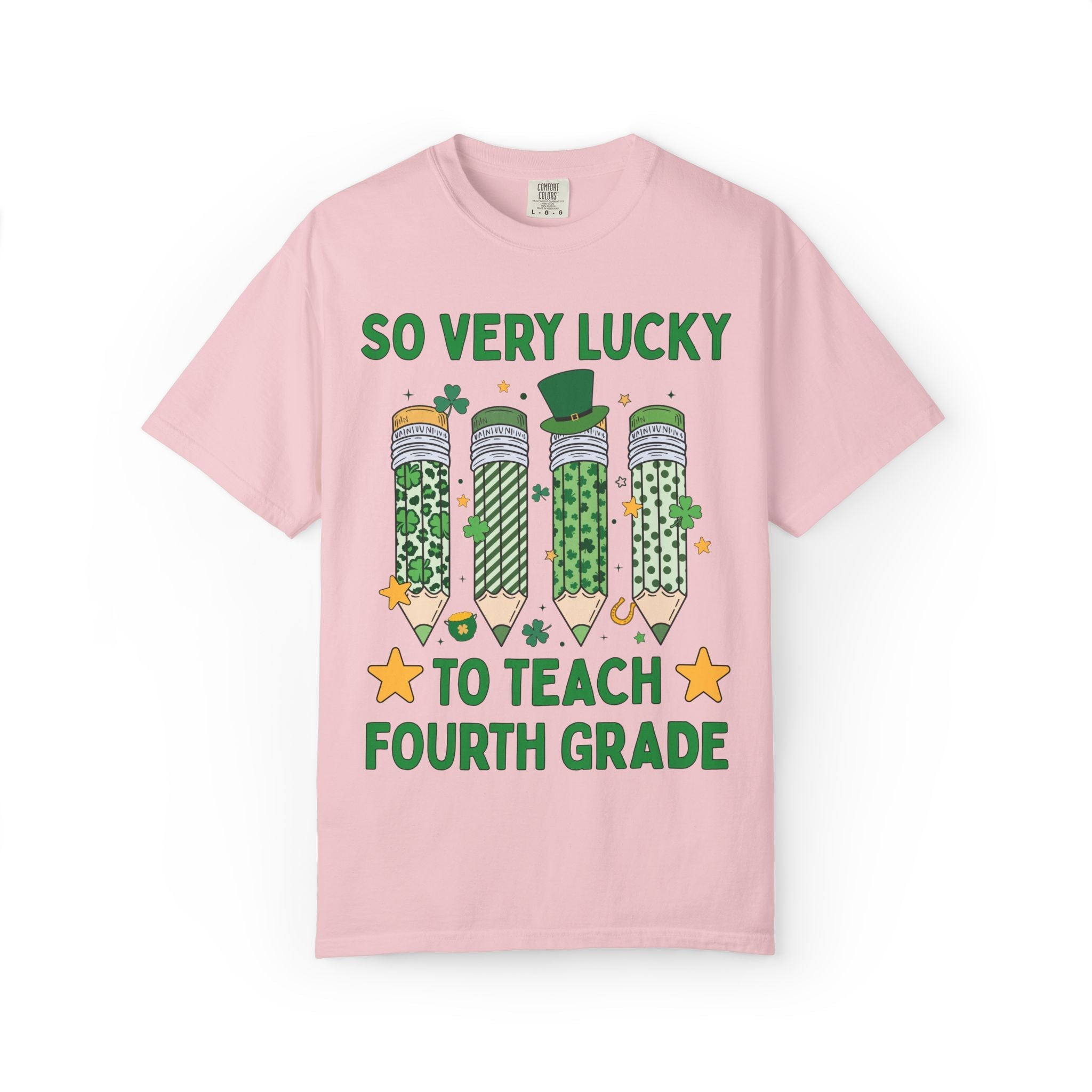 So Very Lucky To Teach Fourth Grade Tee - Opal and June