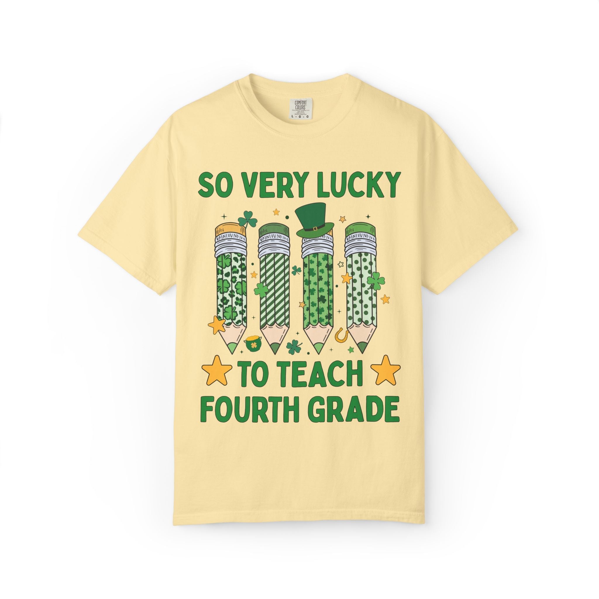 So Very Lucky To Teach Fourth Grade Tee - Opal and June