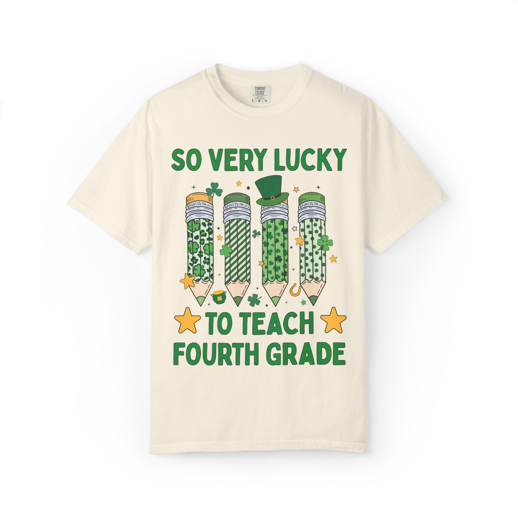 So Very Lucky To Teach Fourth Grade Tee - Opal and June