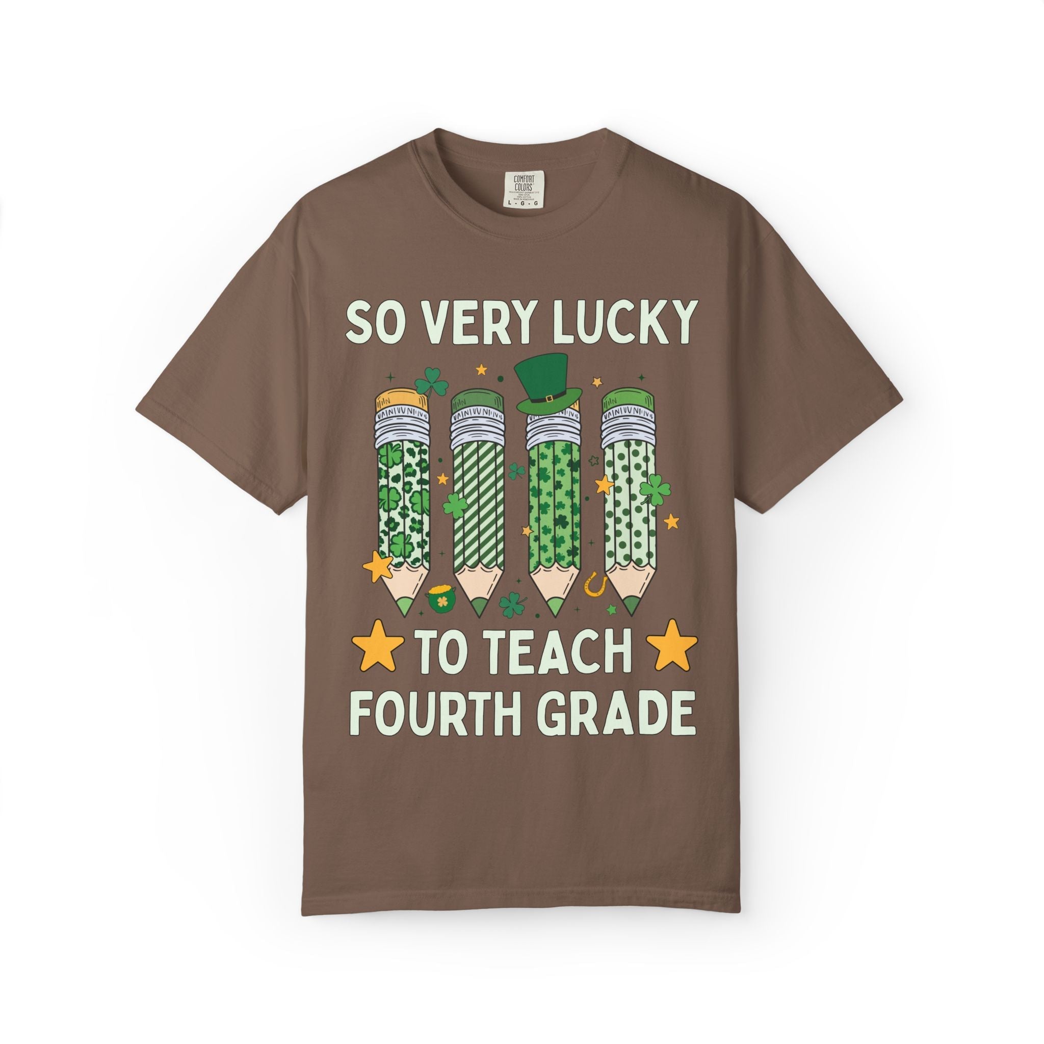 So Very Lucky To Teach Fourth Grade Tee - Opal and June