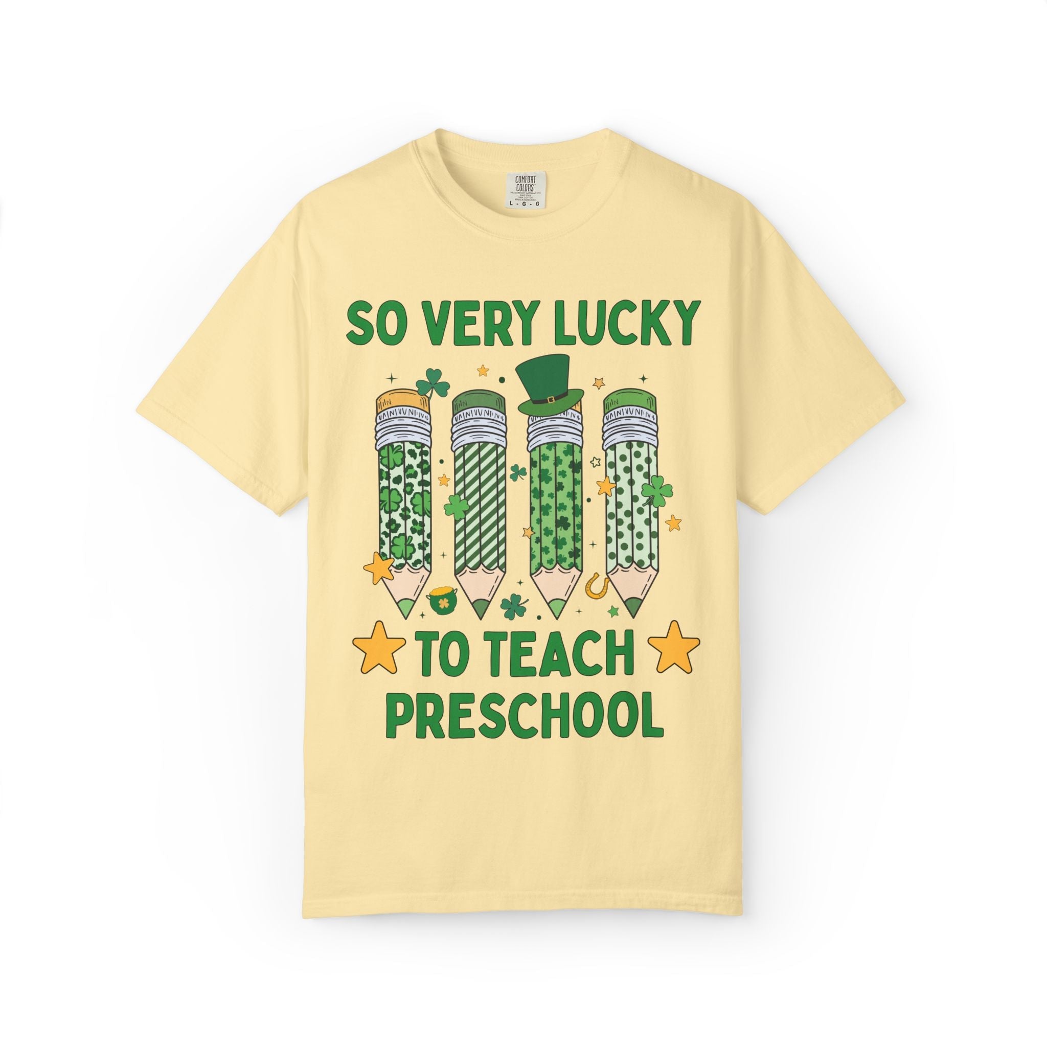 So Very Lucky To Teach Preschool Tee Shirt - Opal and June